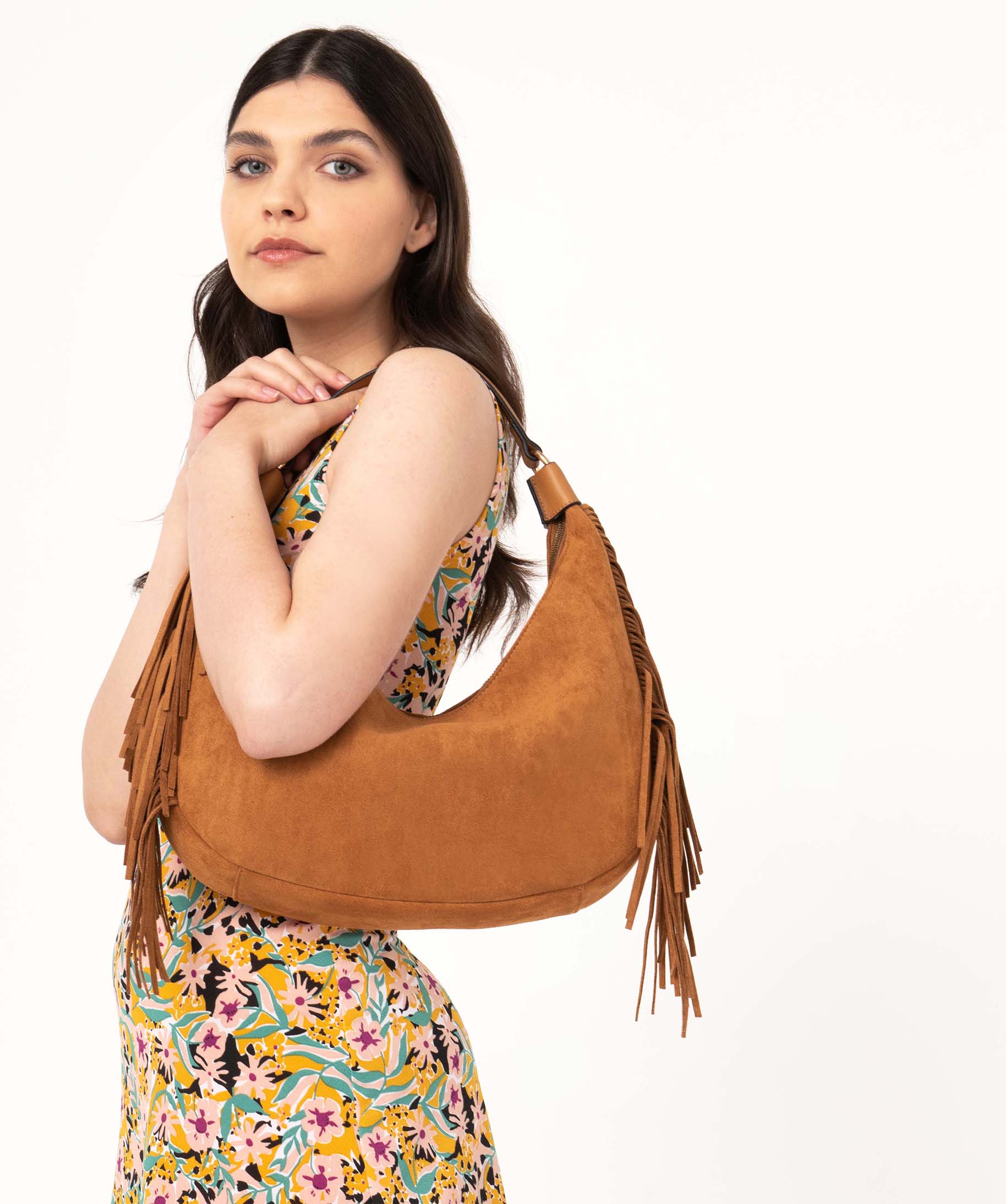sac a main femme toucher velours esprit folk orange sacs a main femme GEMO