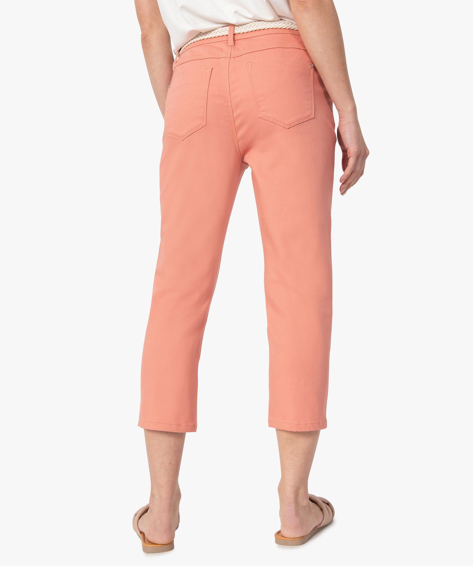 Afibel Pantacourt Ceinture Extensible Jean - Confort Et Style Pour Toutes Morphologies