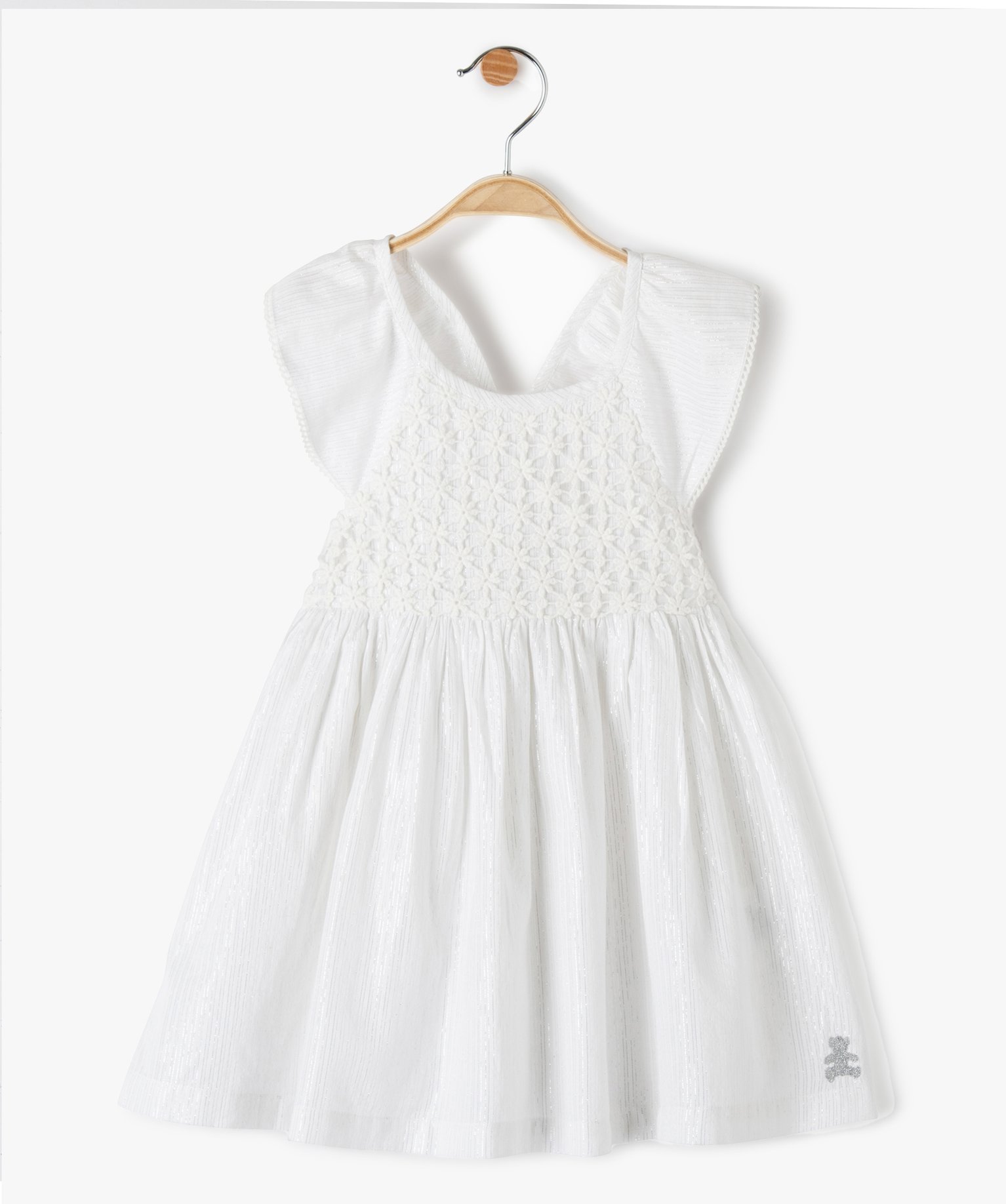 robe de ceremonie bebe fille - lulucastagnette blanc robes bebe