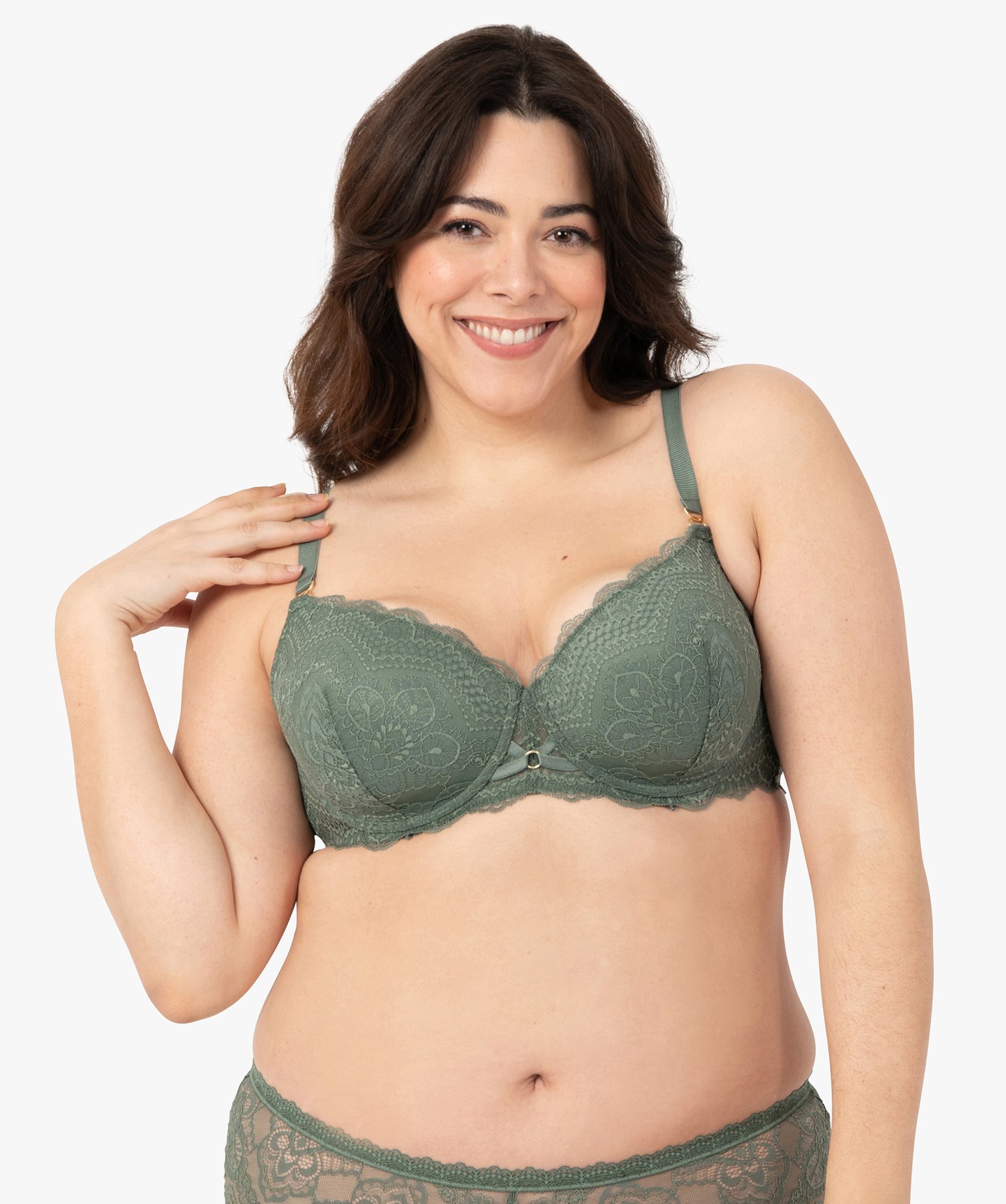 SOUTIEN-GORGE EMBOITANT VERT