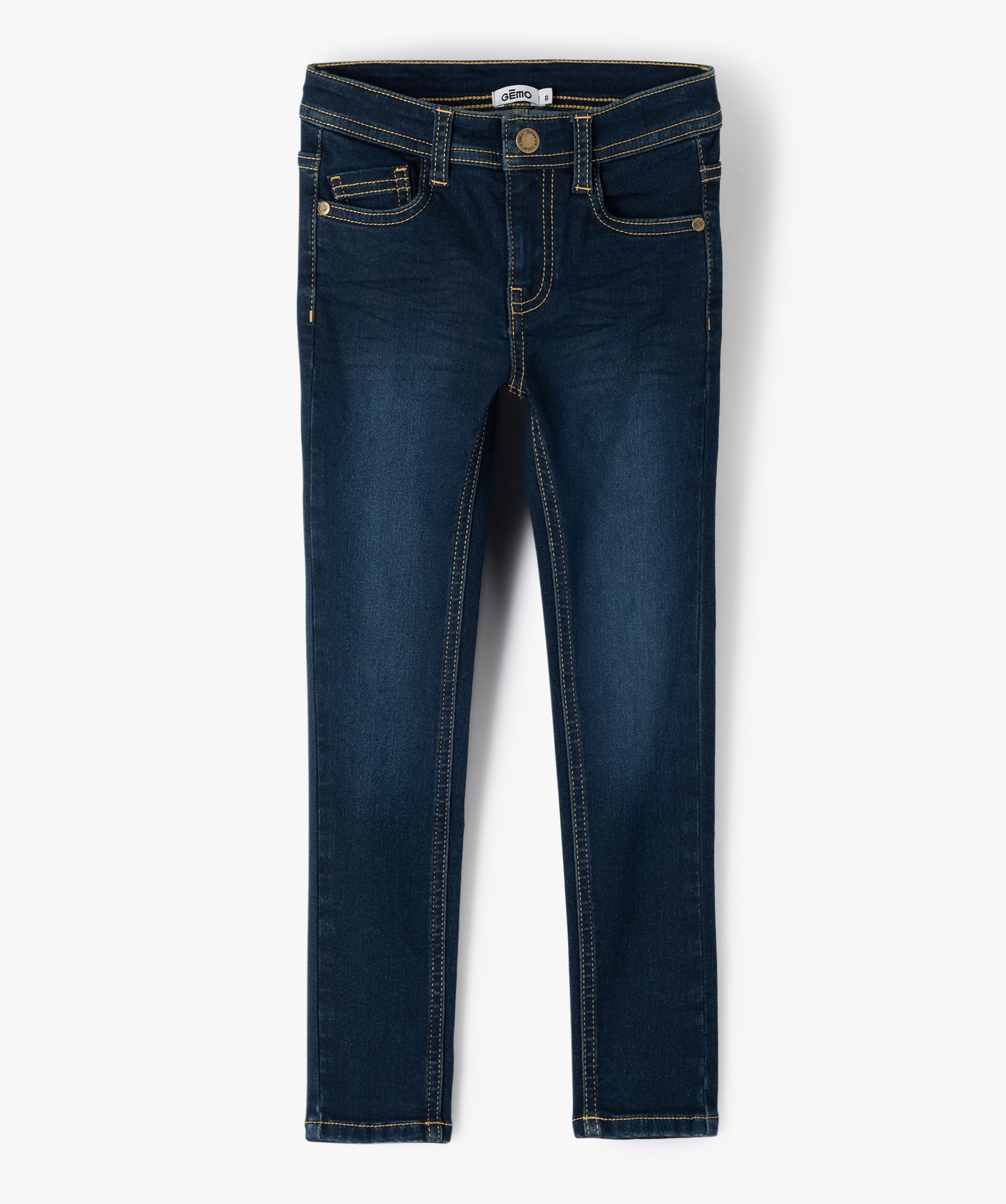 jean garcon coupe ultra skinny extensible bleu jeans
