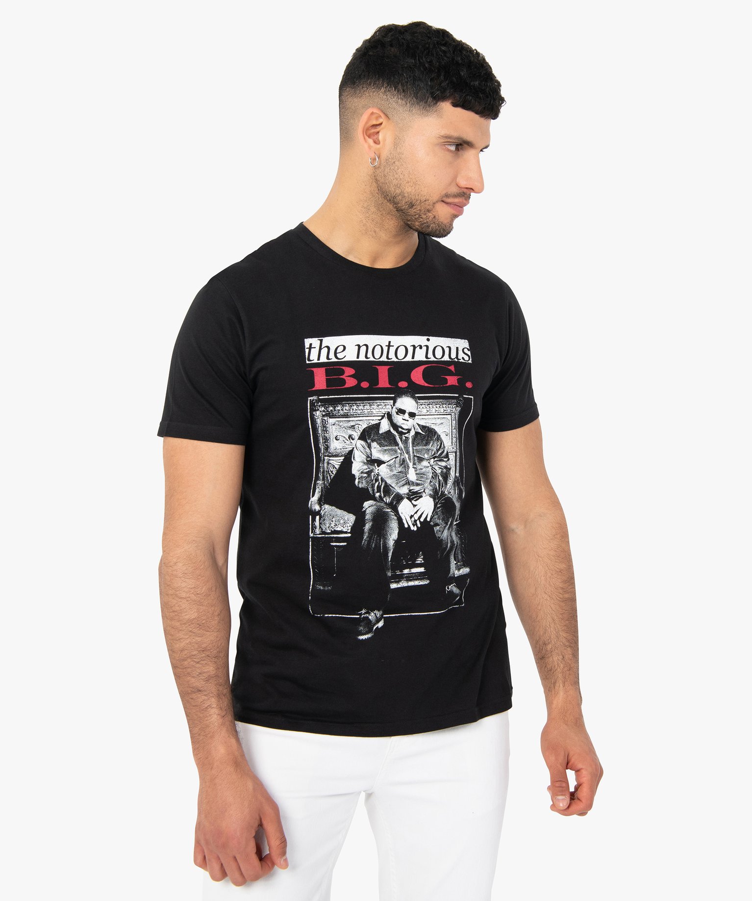tee-shirt homme a manches courtes - the notorious big noir tee-shirts