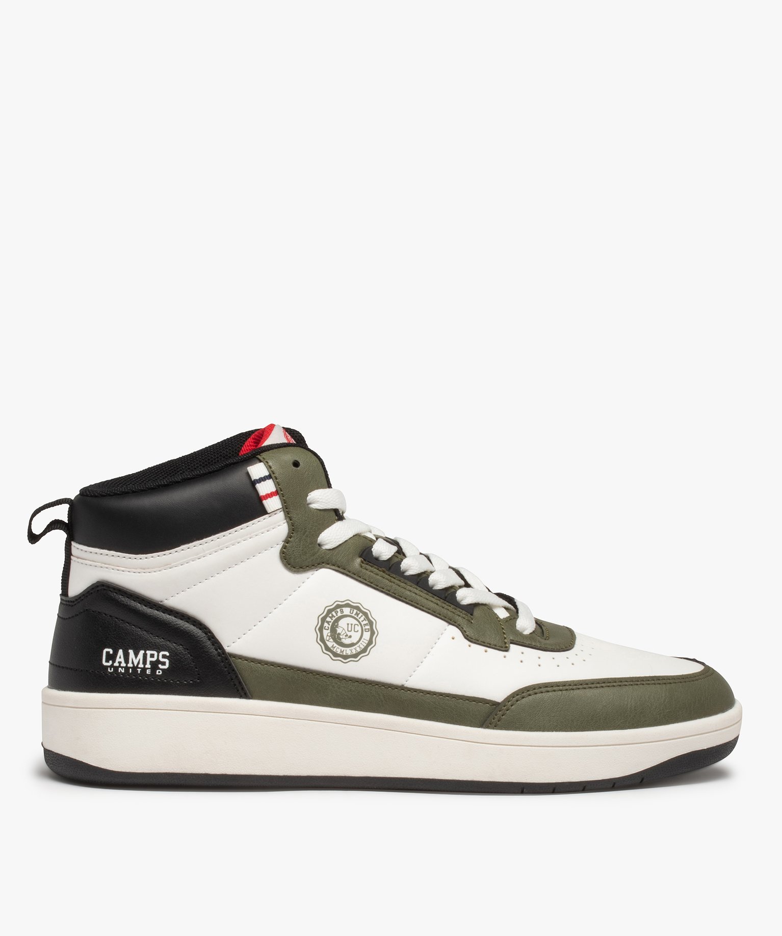 baskets homme mid cut couleur magique camps united blanc homme