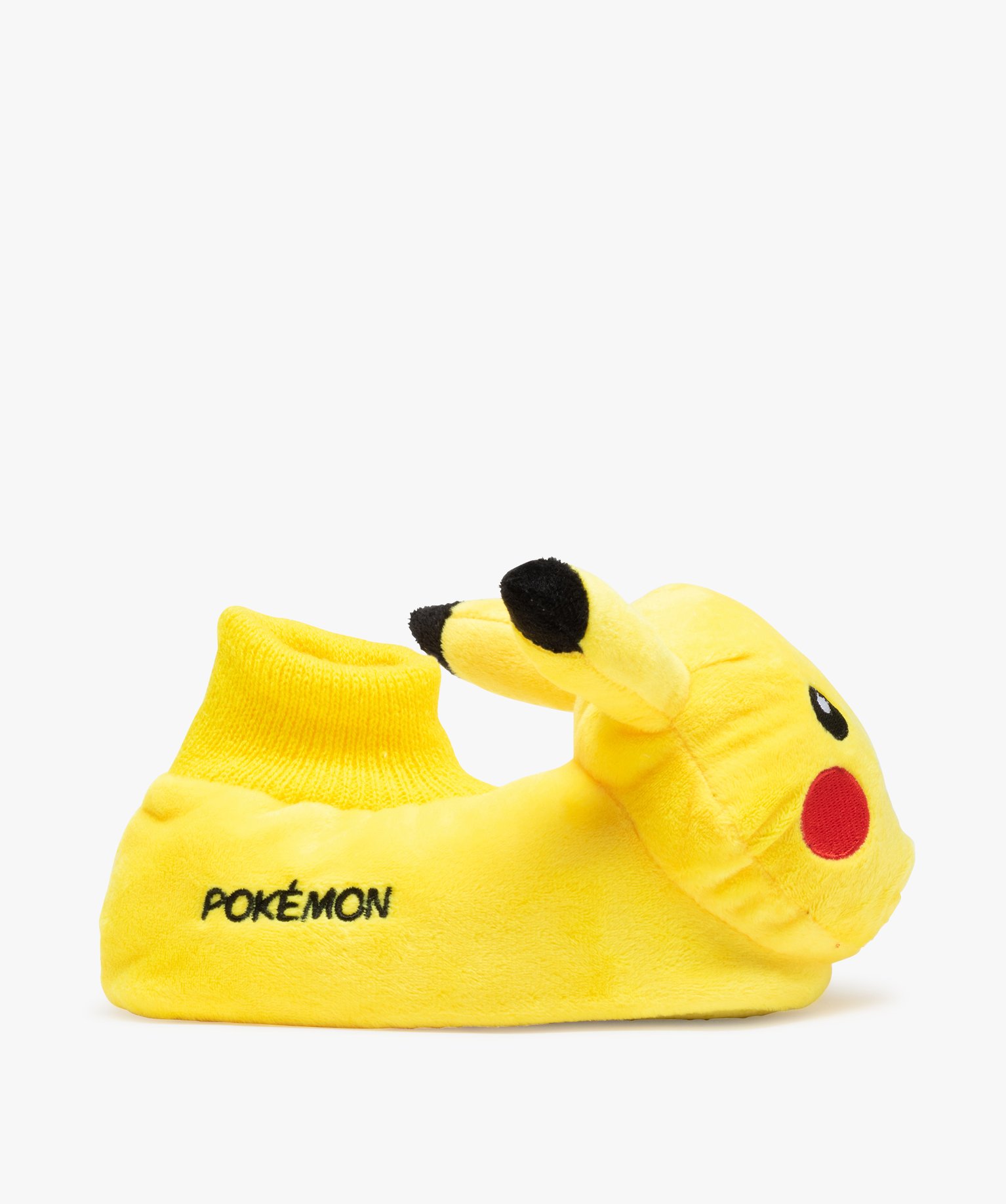 chaussons garcon en volume pikachu - pokemon jaune