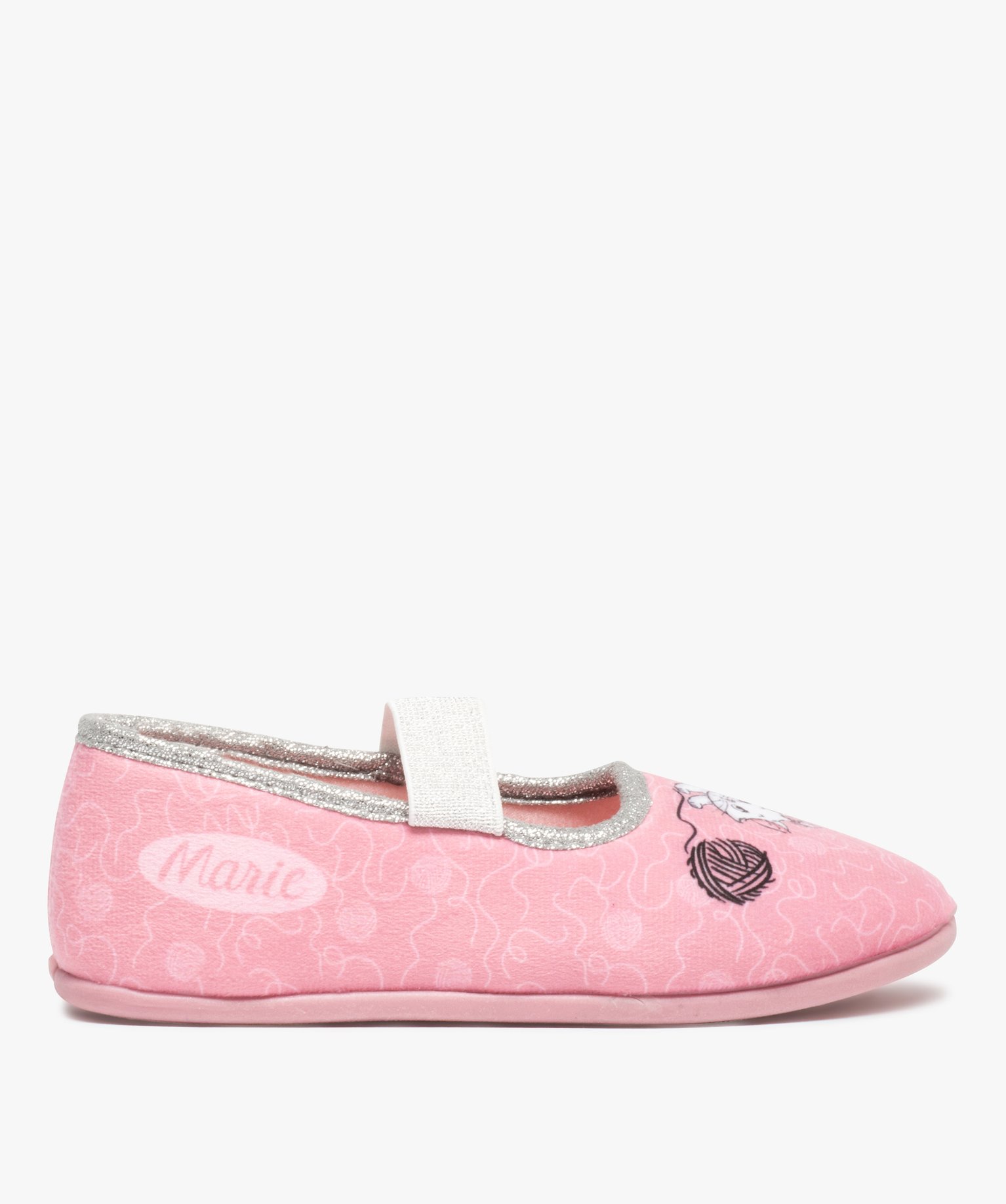 chaussons fille ballerines les aristochats - disney rose