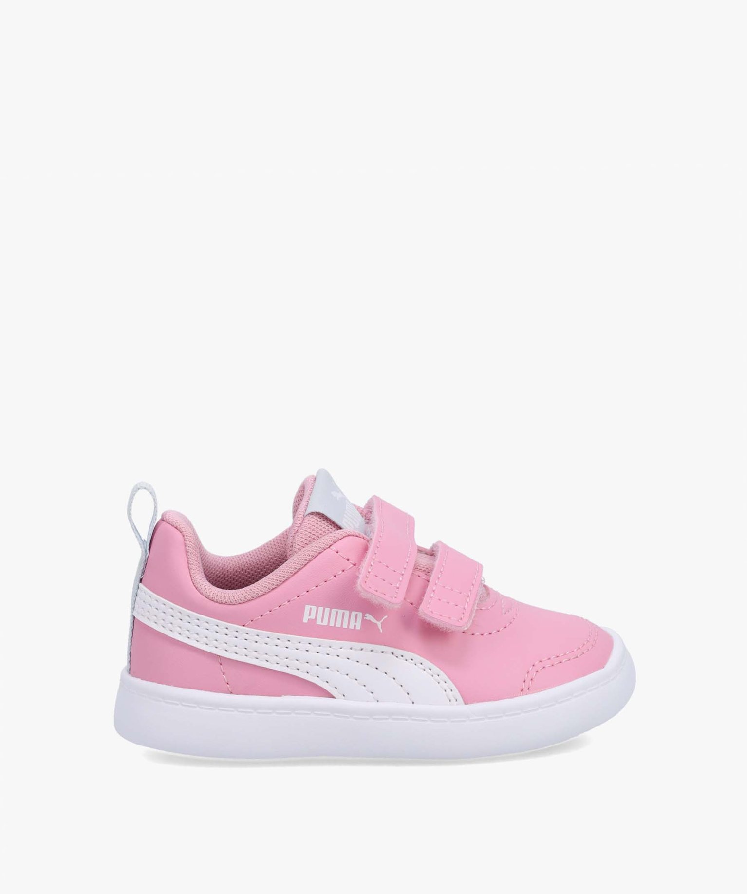 BASKET BEBE FILLE ROSE PUMA COURTFLEX 