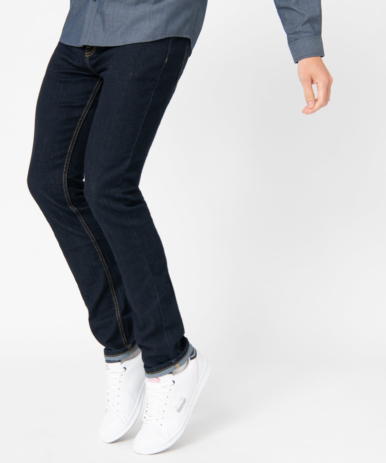 jean homme extensible coupe slim bleu jeans homme GEMO