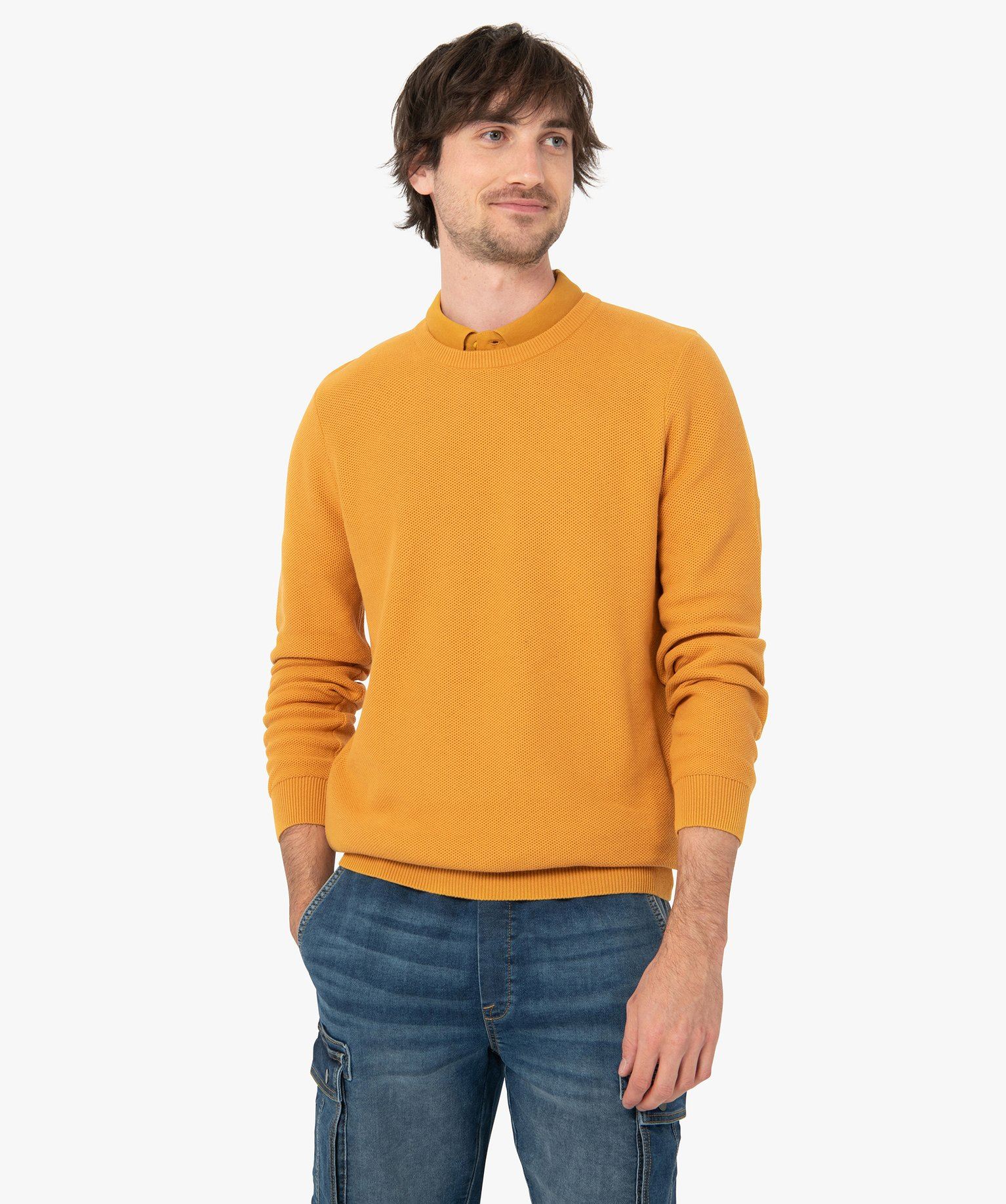 Pull Over Mango Pull Homme Pull-over Maille Fine Thermorégulateur