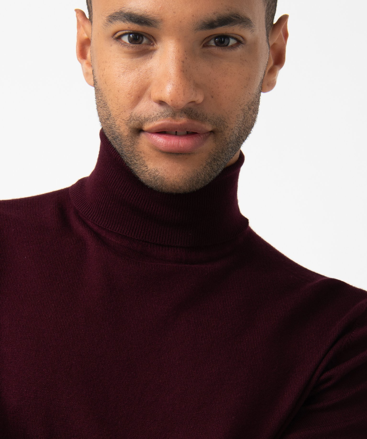 Col roulé homme rouge outlet