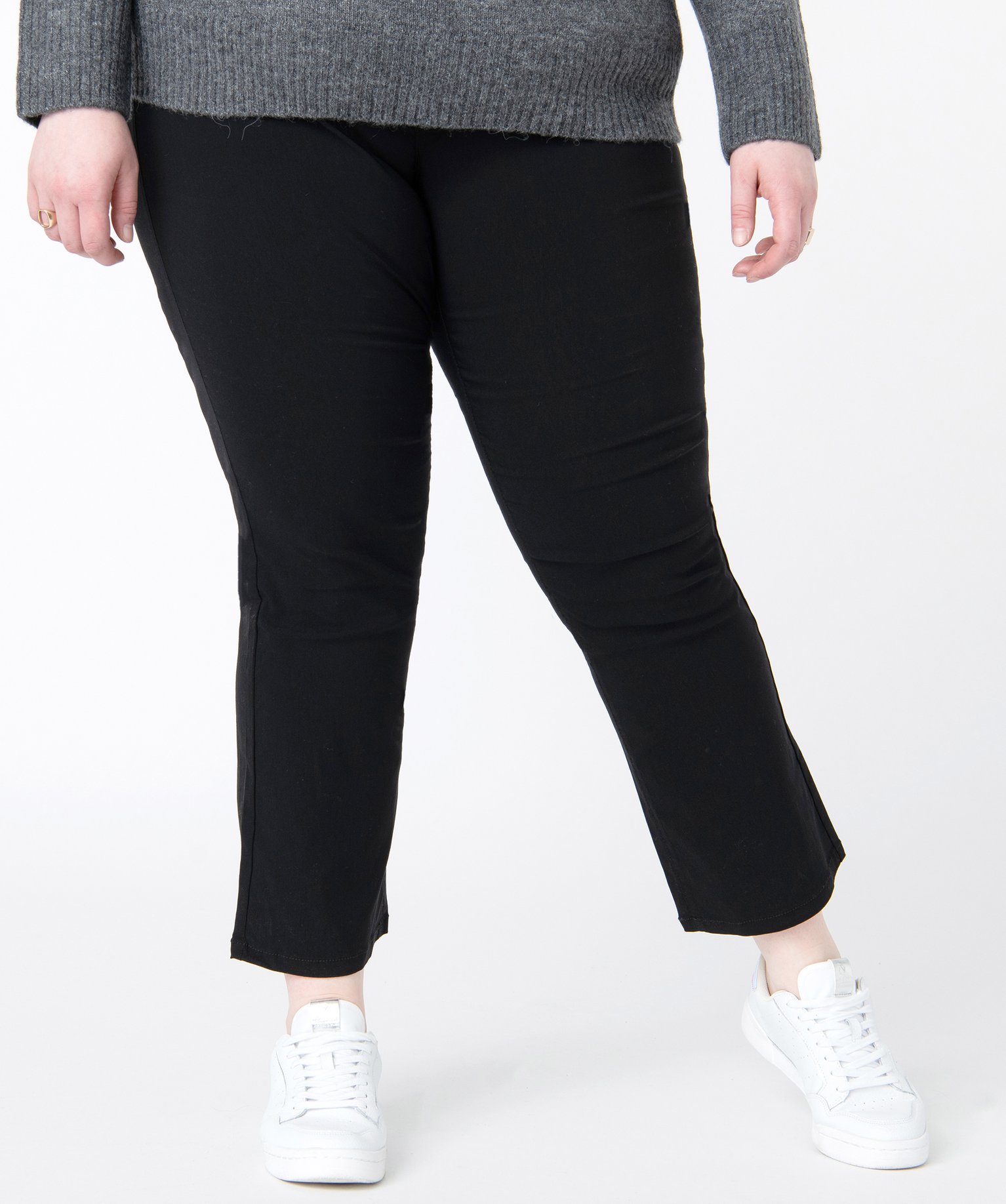 Pantalon yoga bootcut noir femme