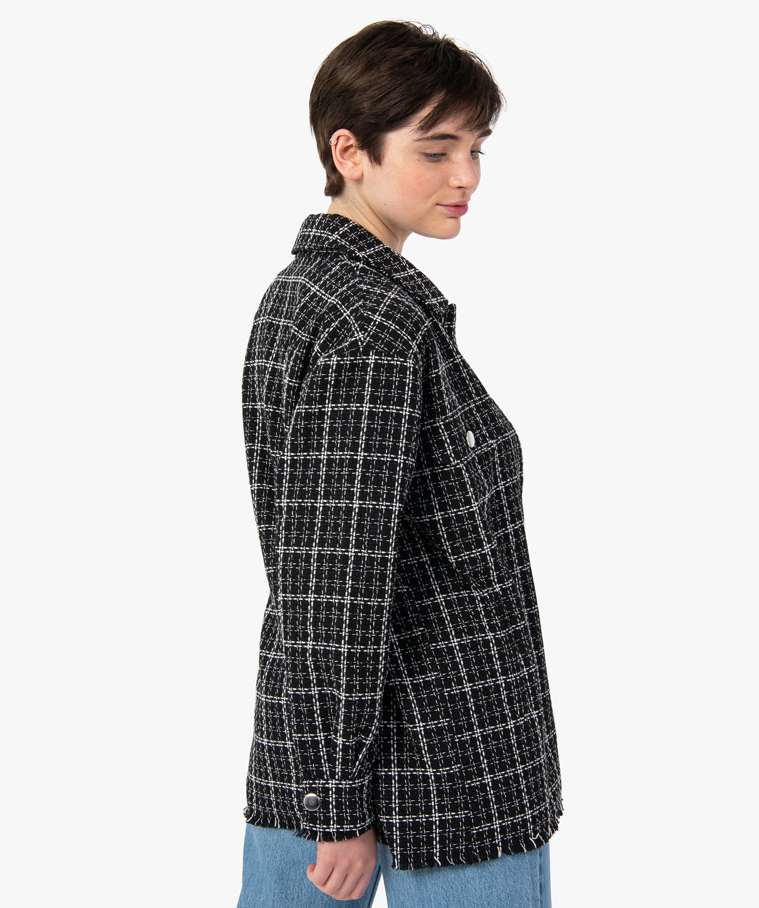 Chemise tweed femme online