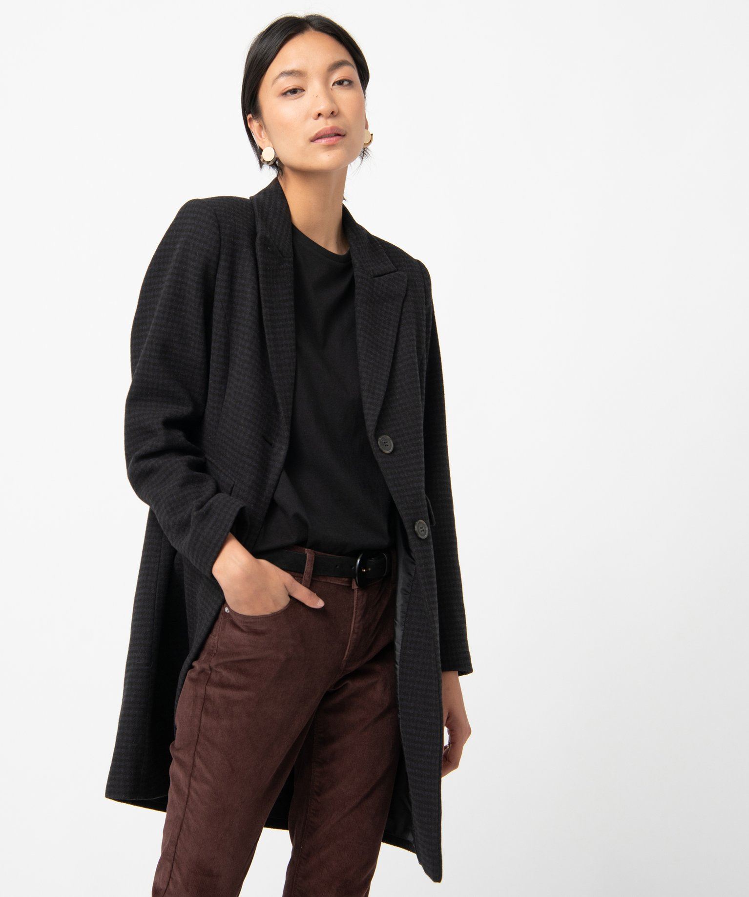 manteau femme brodé