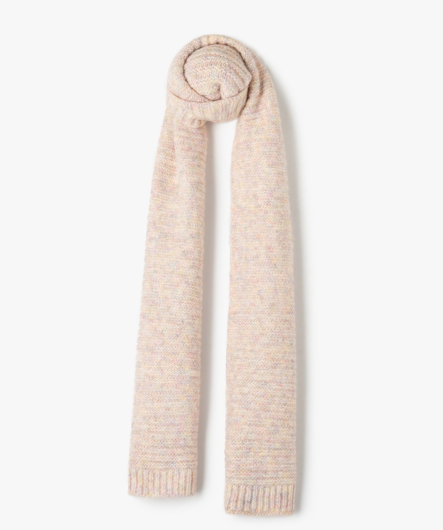 echarpe fille en maille multicolore rose foulards echarpes et