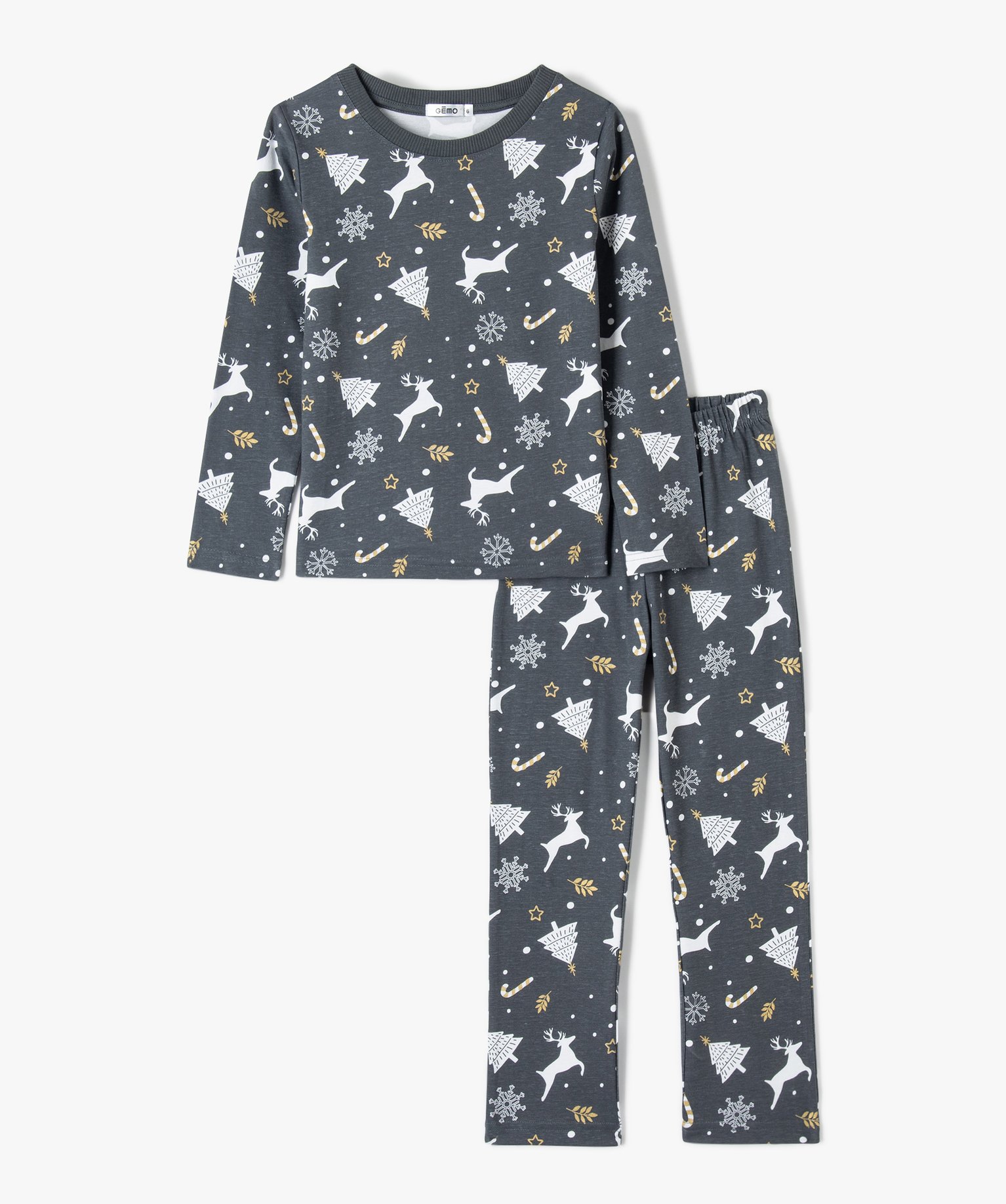 pyjama fille avec motifs de noel imprime pyjamas fille G MO