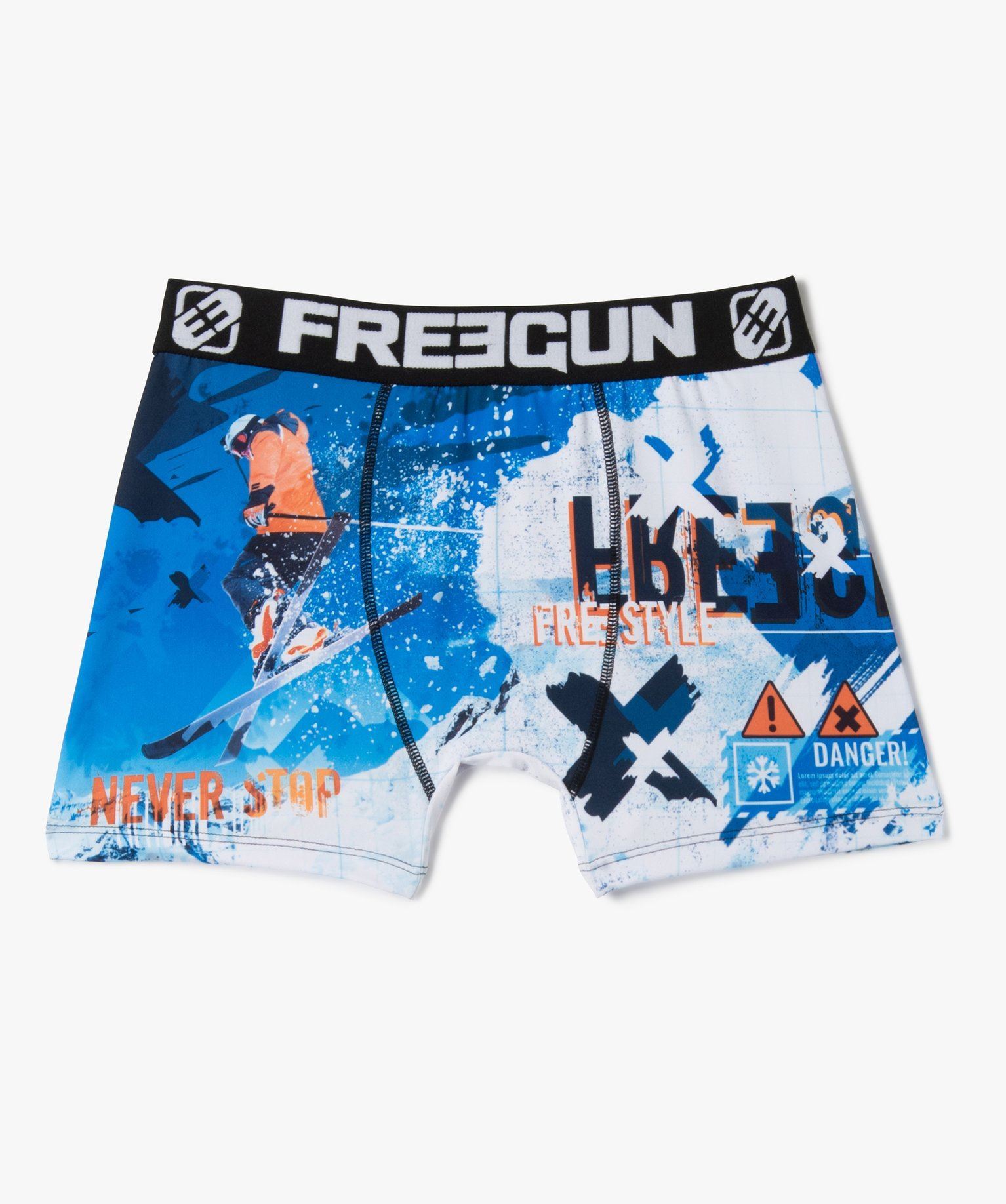 Caleçon Slip DorÃ© Homme Boxer Homme A Motif Ski Freegun