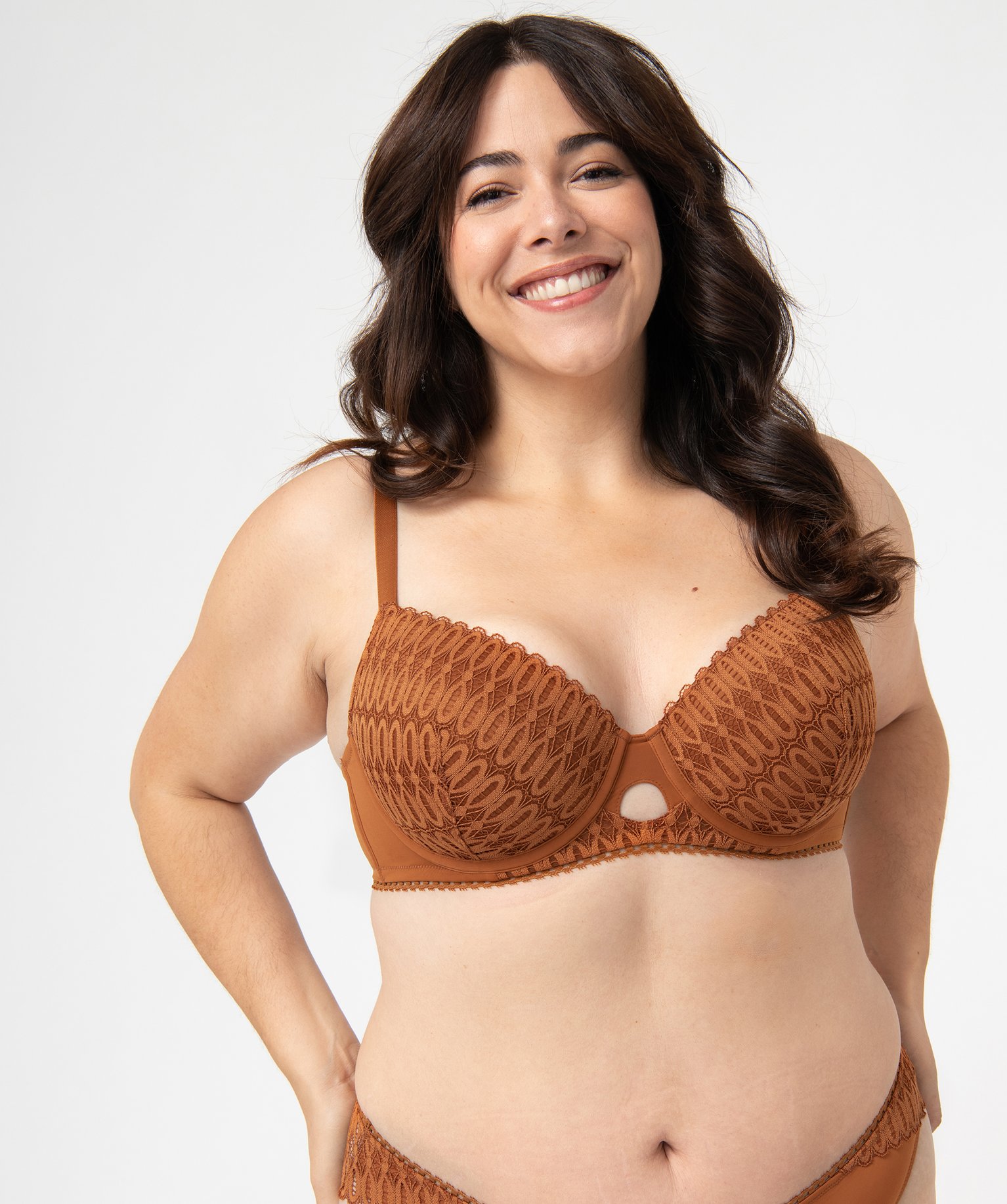 soutien gorge emboitant special grande taille brun sous vetements femme GEMO