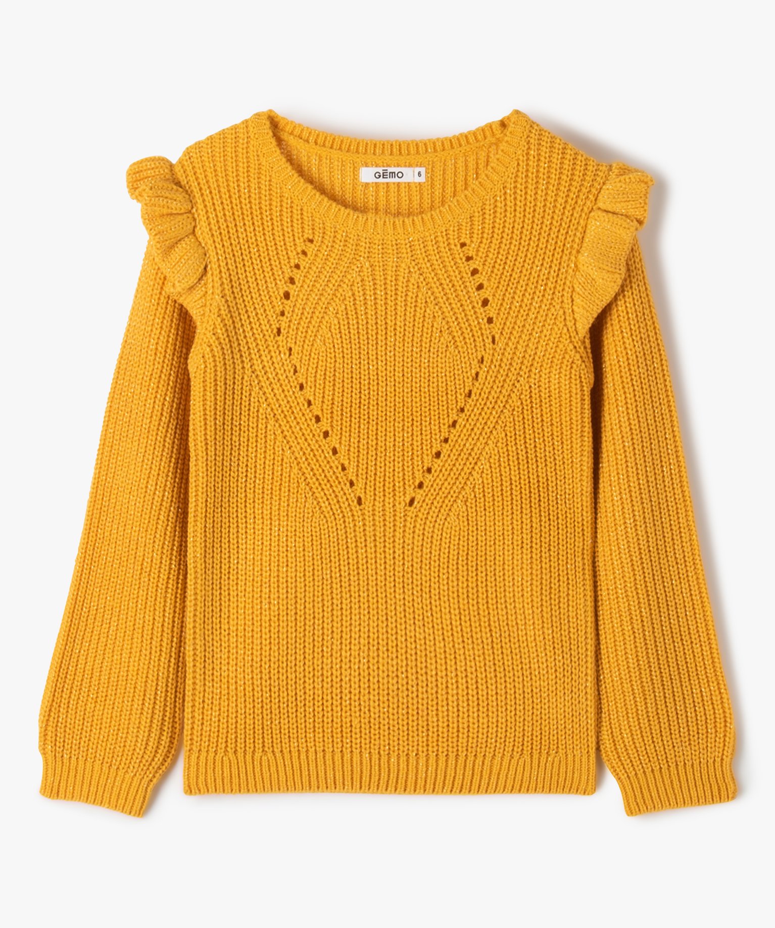 Pull orange fille cheap
