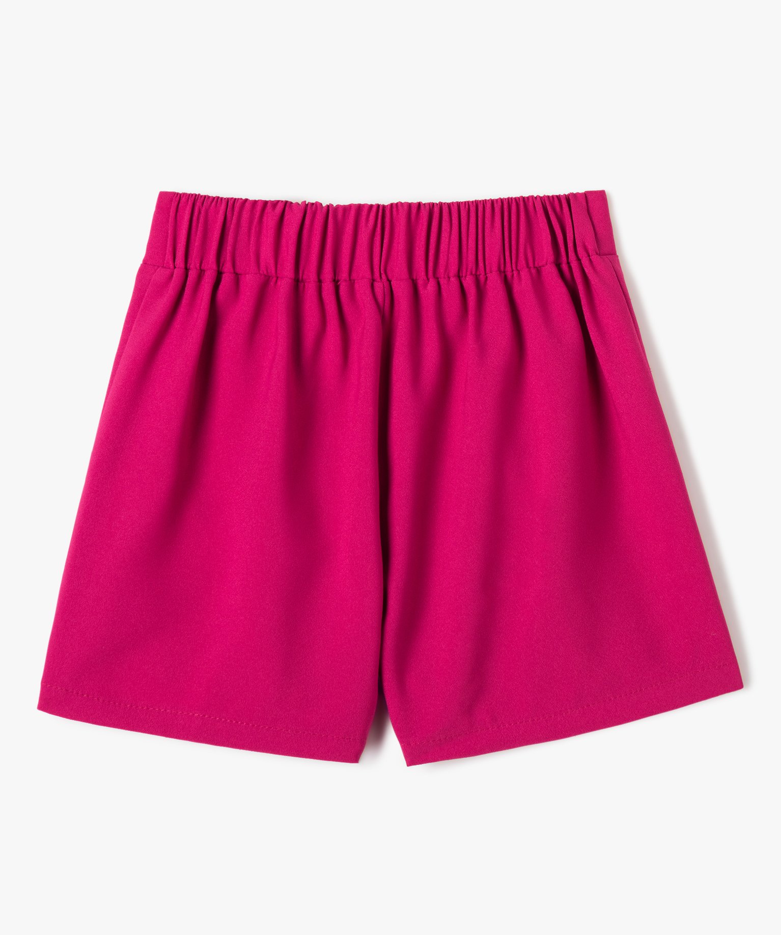 short fille en toile avec boutons fantaisie rose shorts fille | GÉMO