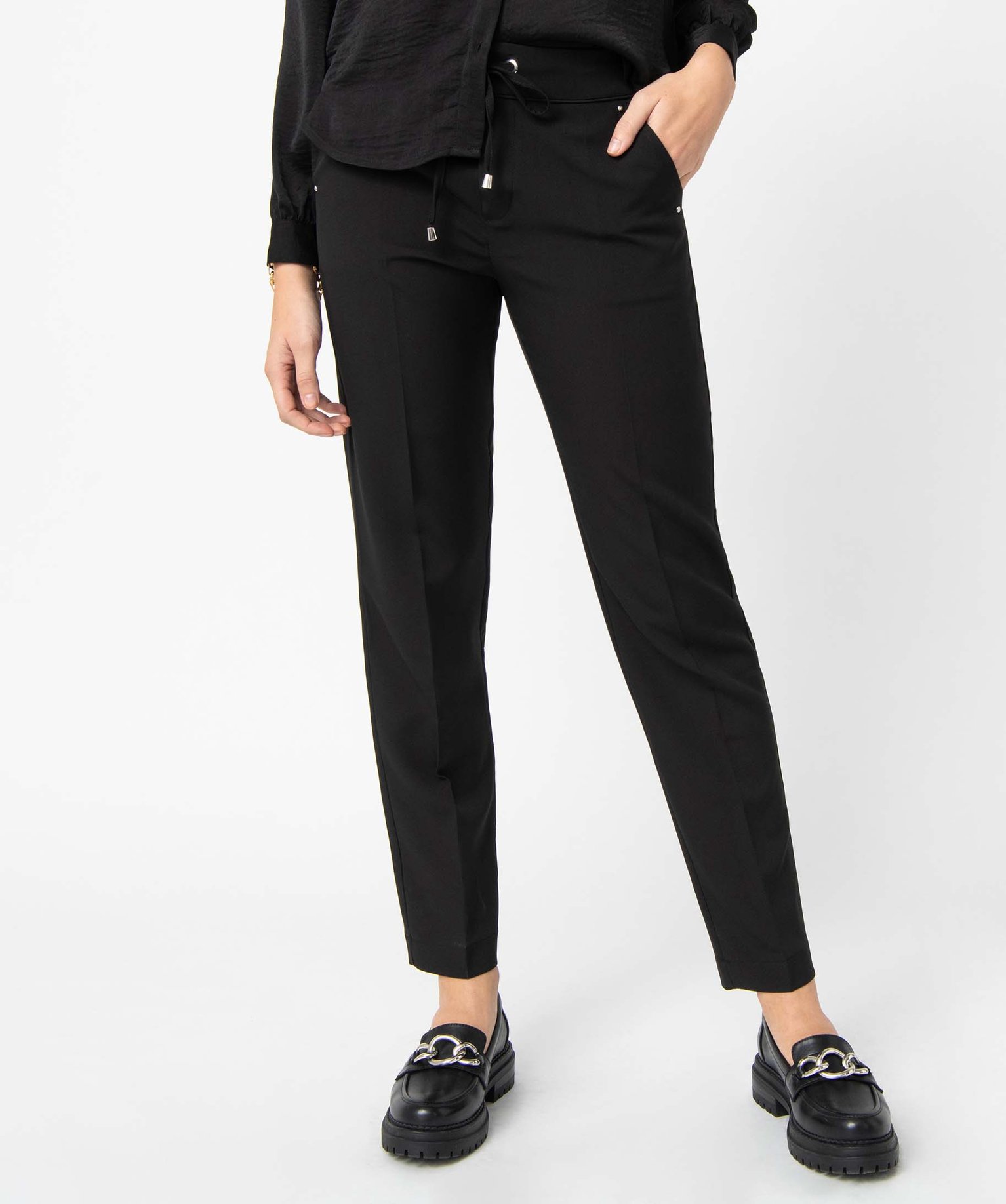 Pantalon noir hotsell souple femme