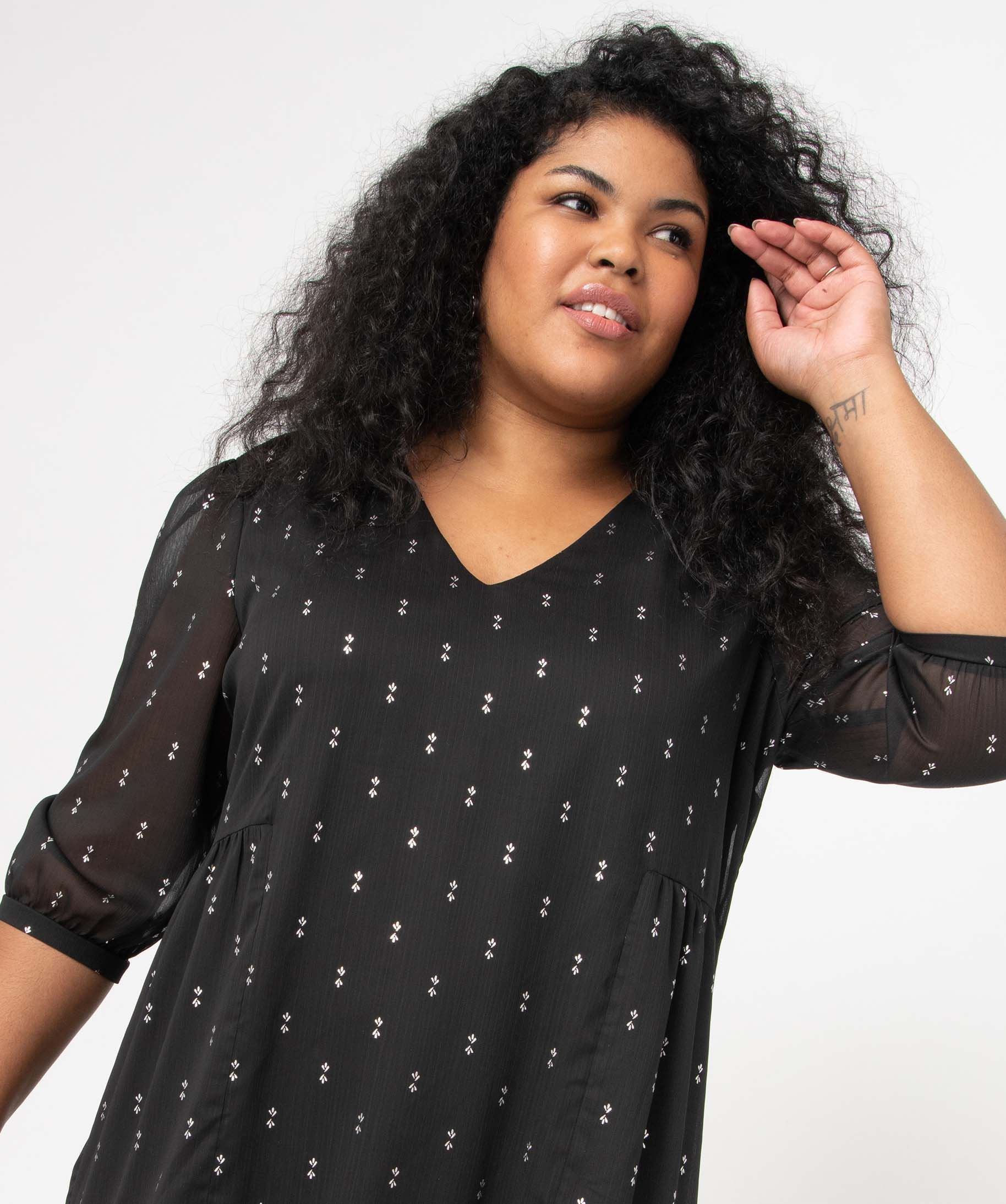 Robe Grande Taille As-HRO - Taille 20W - Bleu - Neuf Avec étiquettes - Livraison Gratuite