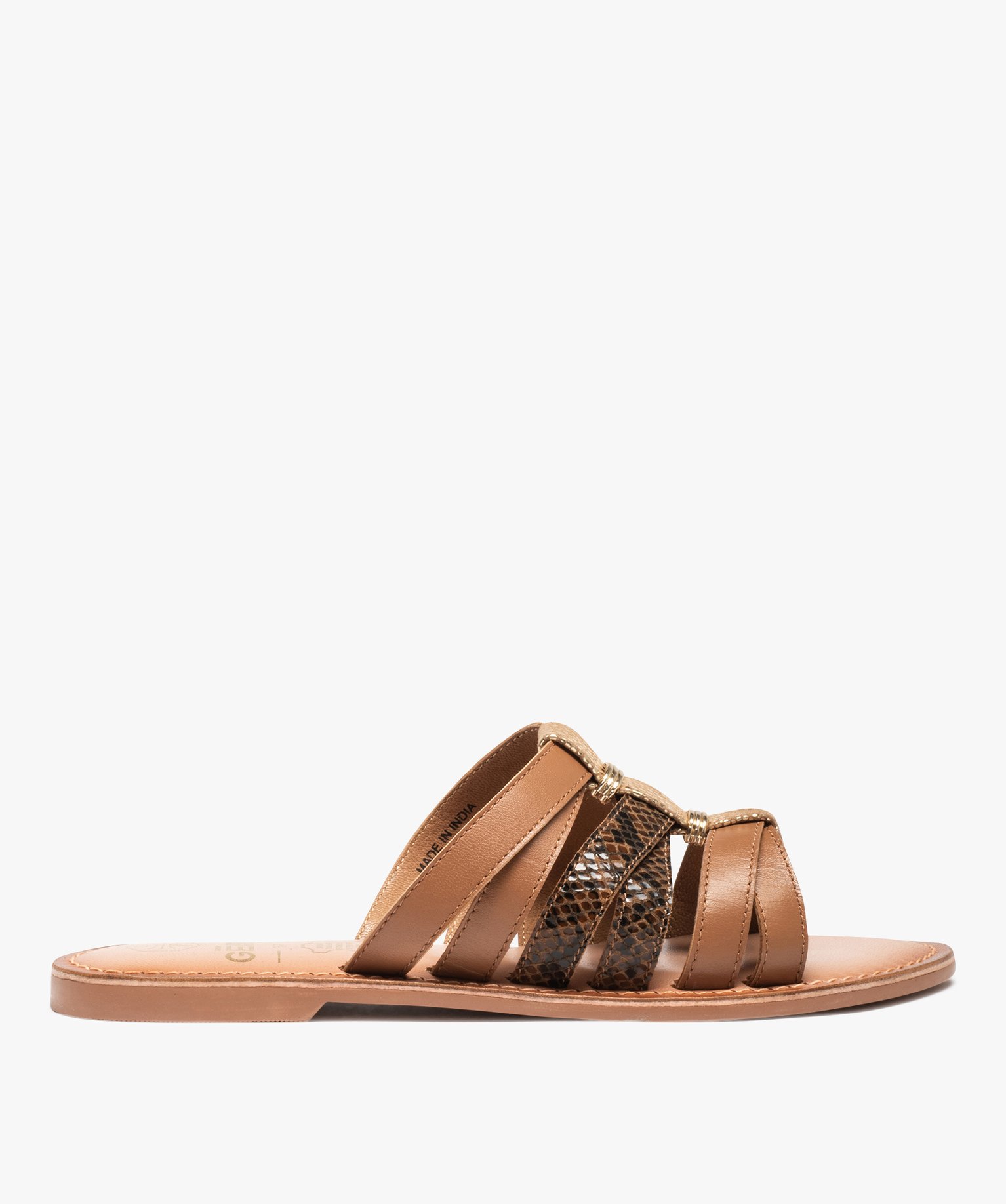 Mules plates cuir femme deals