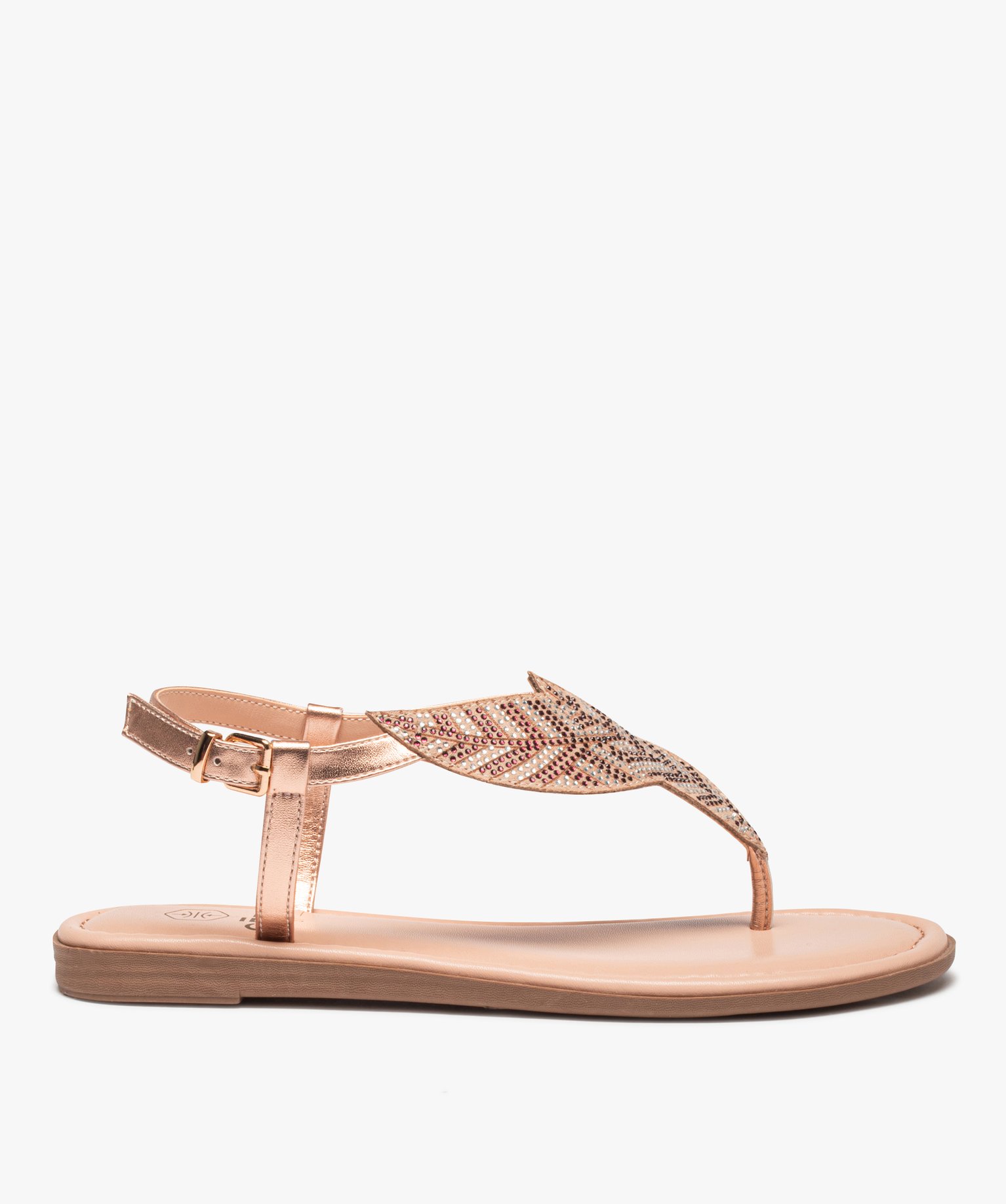 Sandale deals talon plat