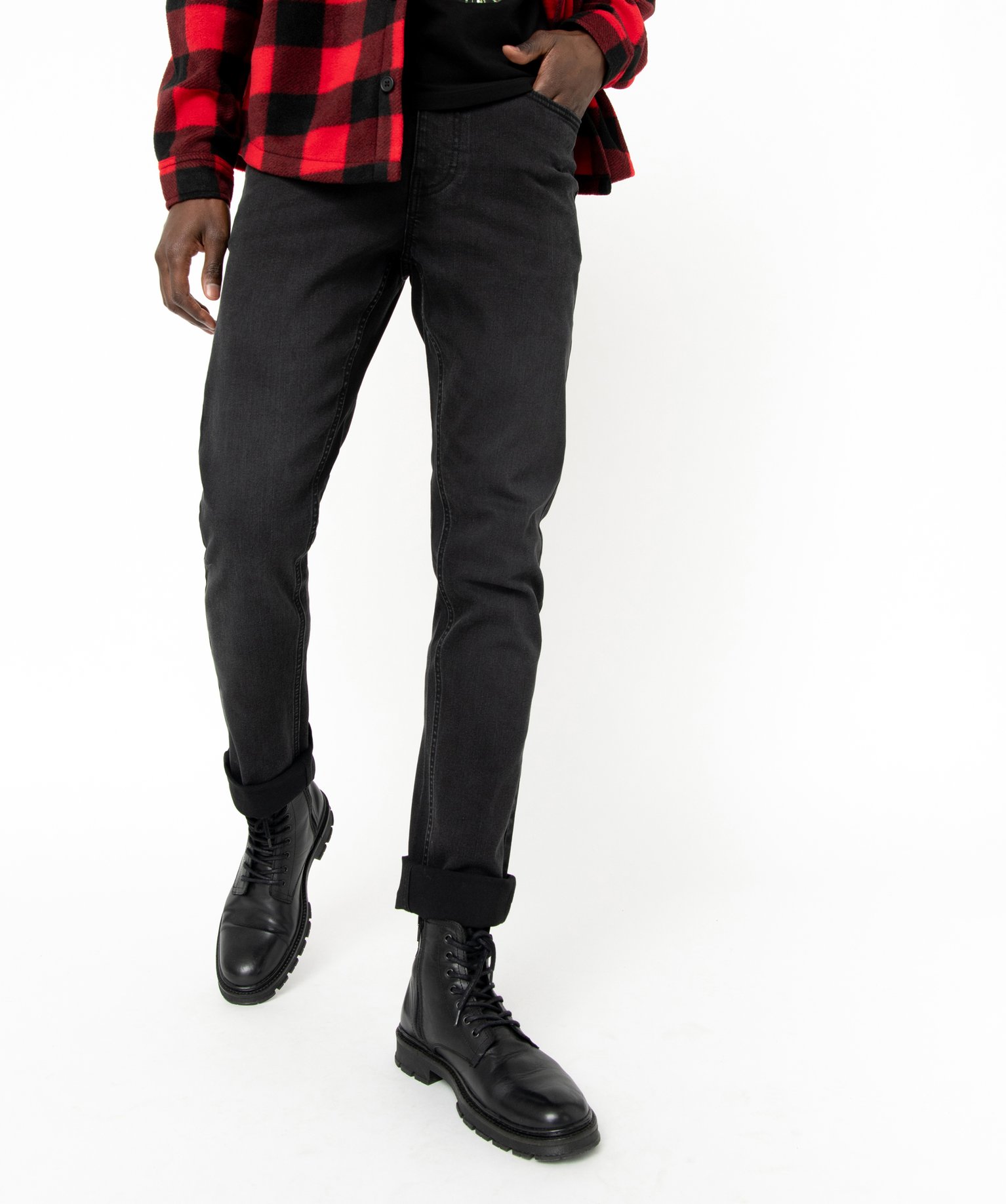 jean ecoresponsable coupe slim homme noir jeans slim