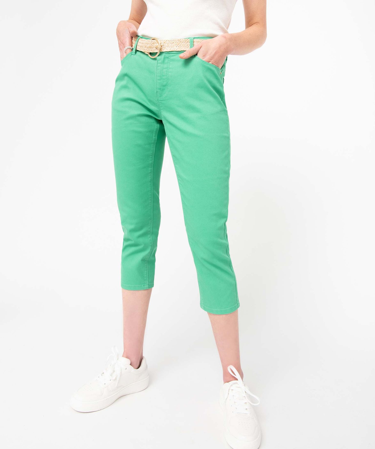 Pantacourt shop vert femme