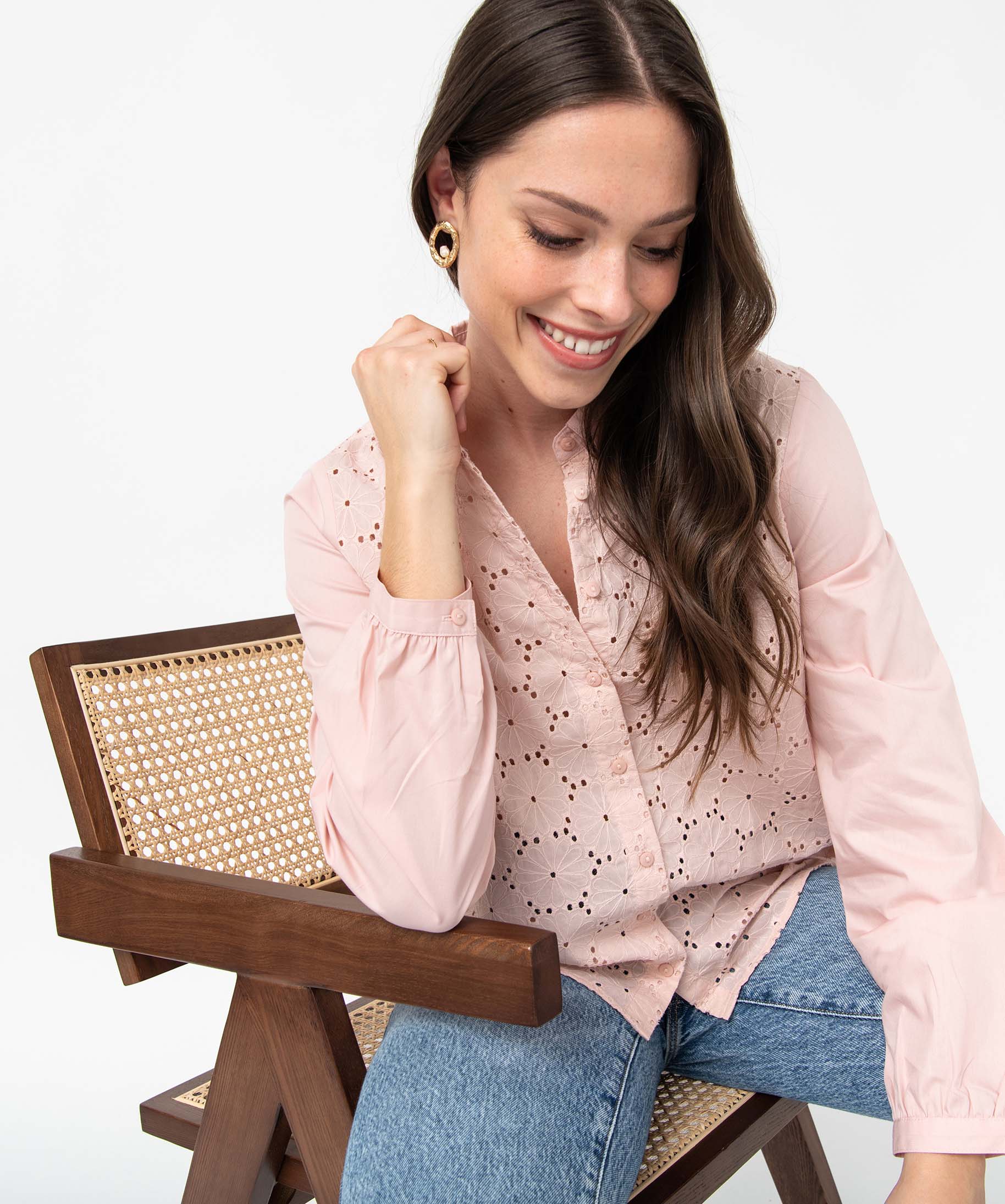 Chemise femme brodée cheap