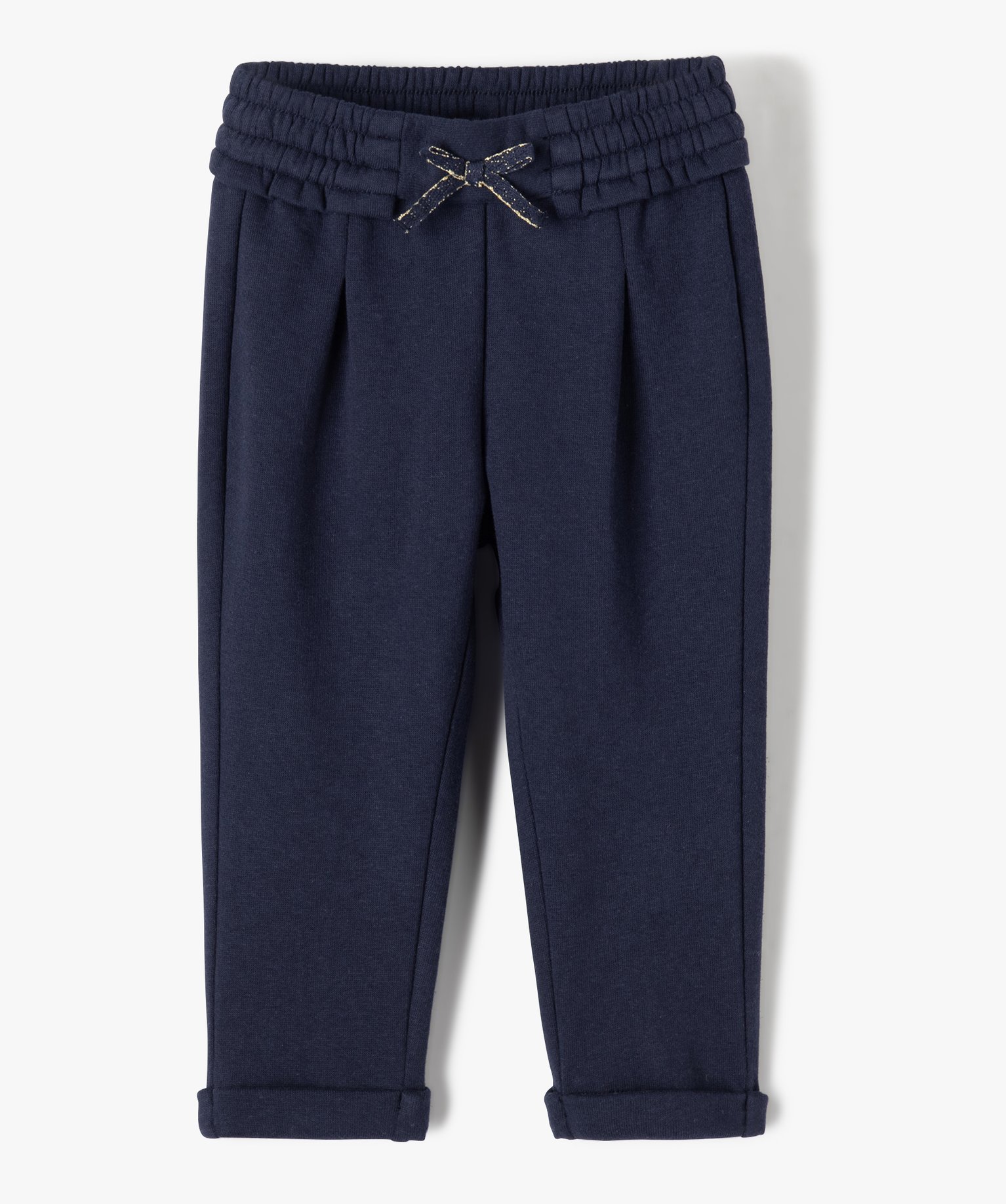 pantalon de jogging avec pinces bebe fille bleu leggings