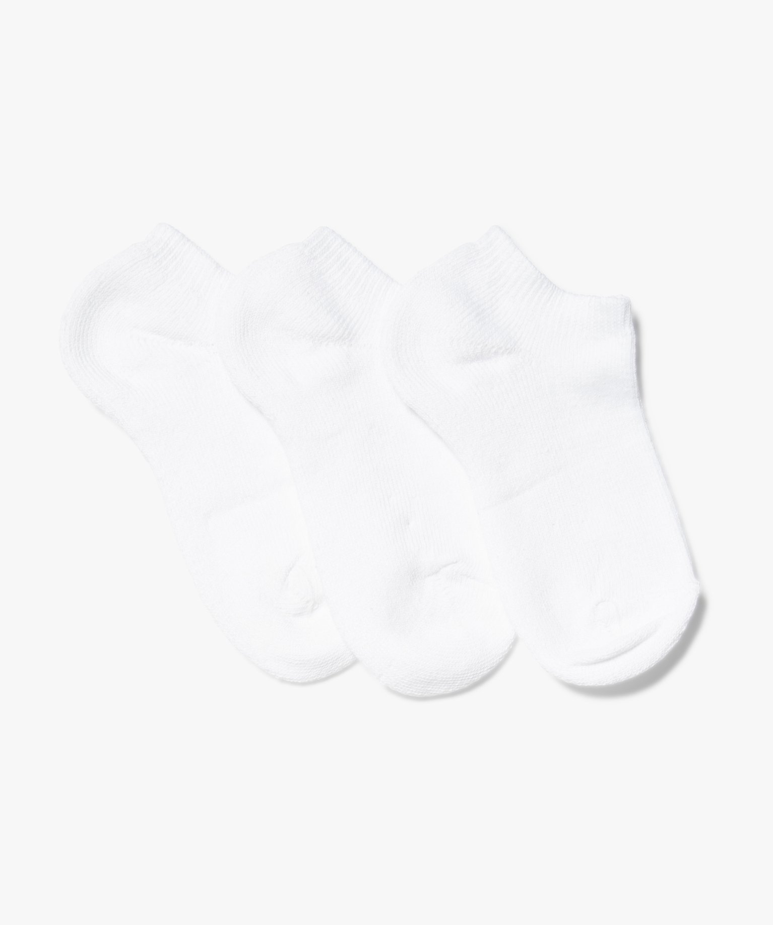 chaussettes enfant ultra courtes (lot de 3) blanc