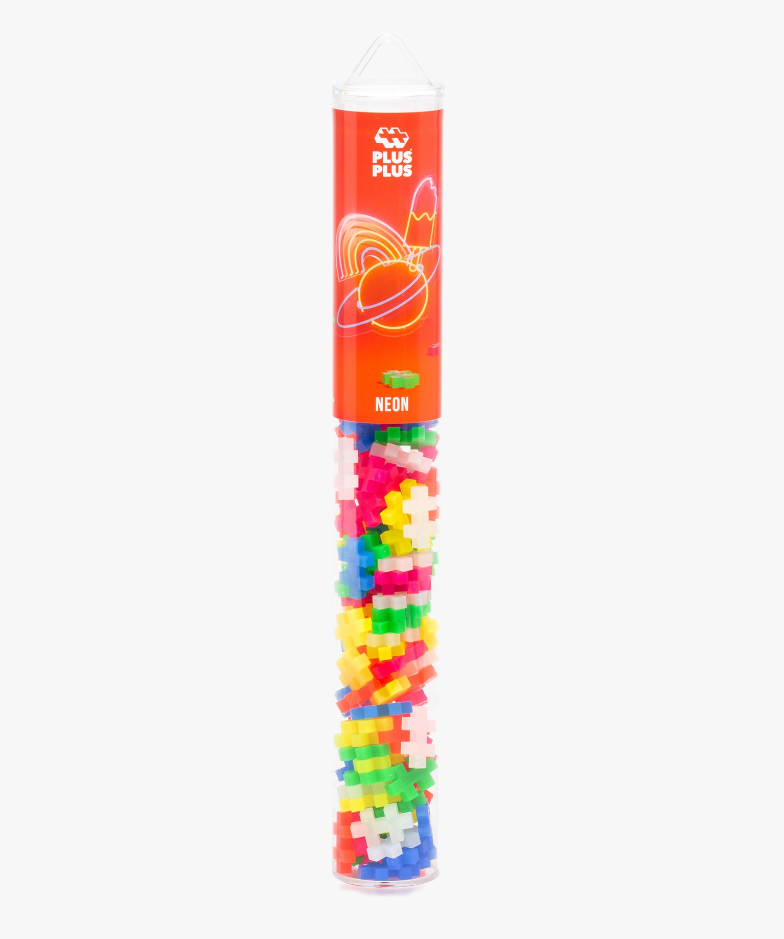 tube de 100 pieces plus-plus classic neon - plus-plus multicolore