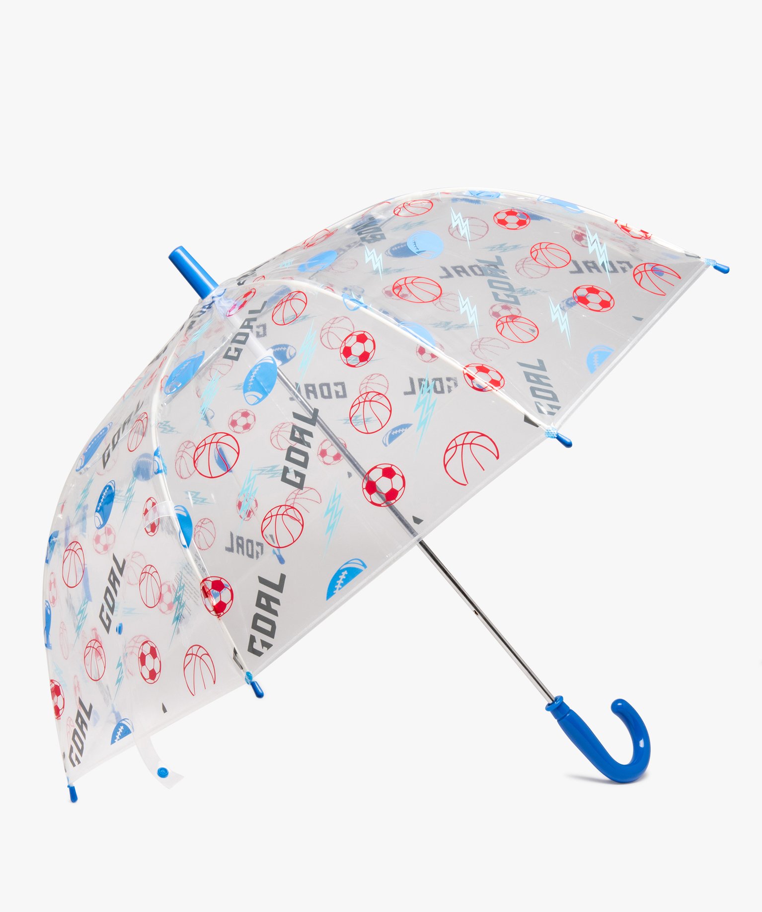 parapluie enfant transparent imprime ballons blanc