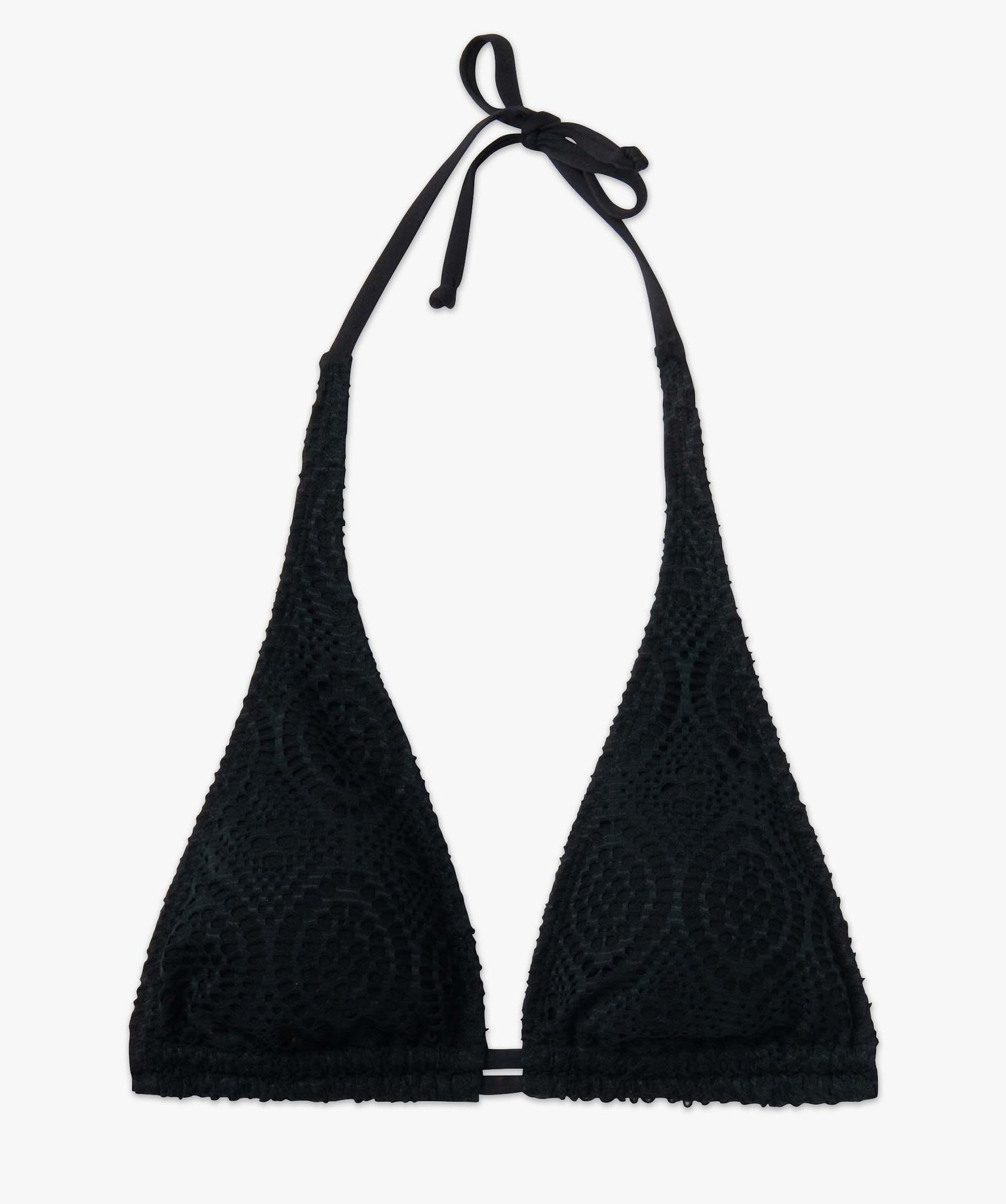 haut de maillot de bain femme forme triangle en dentelle noir haut de maillots de bain femme GEMO