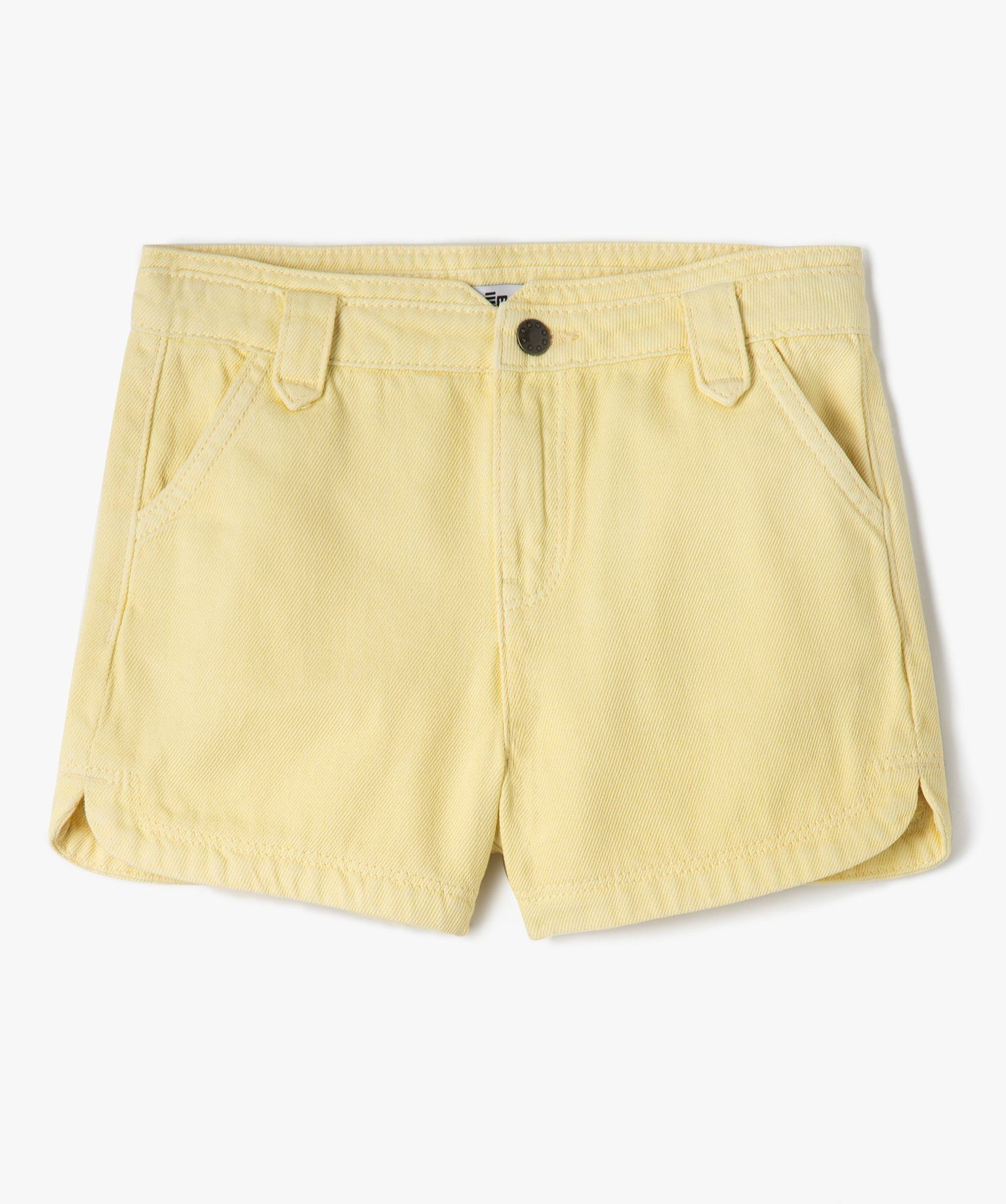 Short jaune fille online