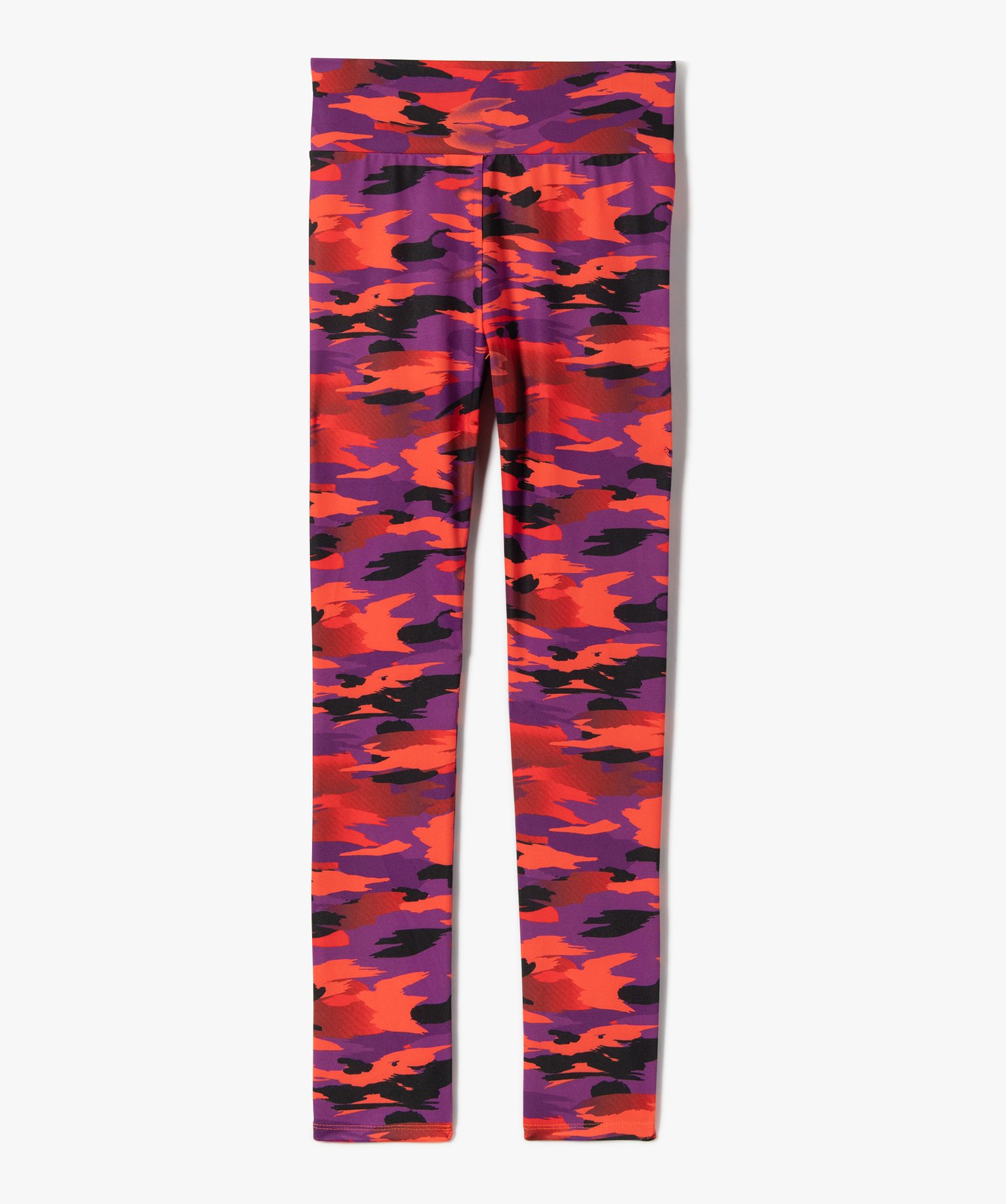 legging de sport fille ajuste en maille extensible a large