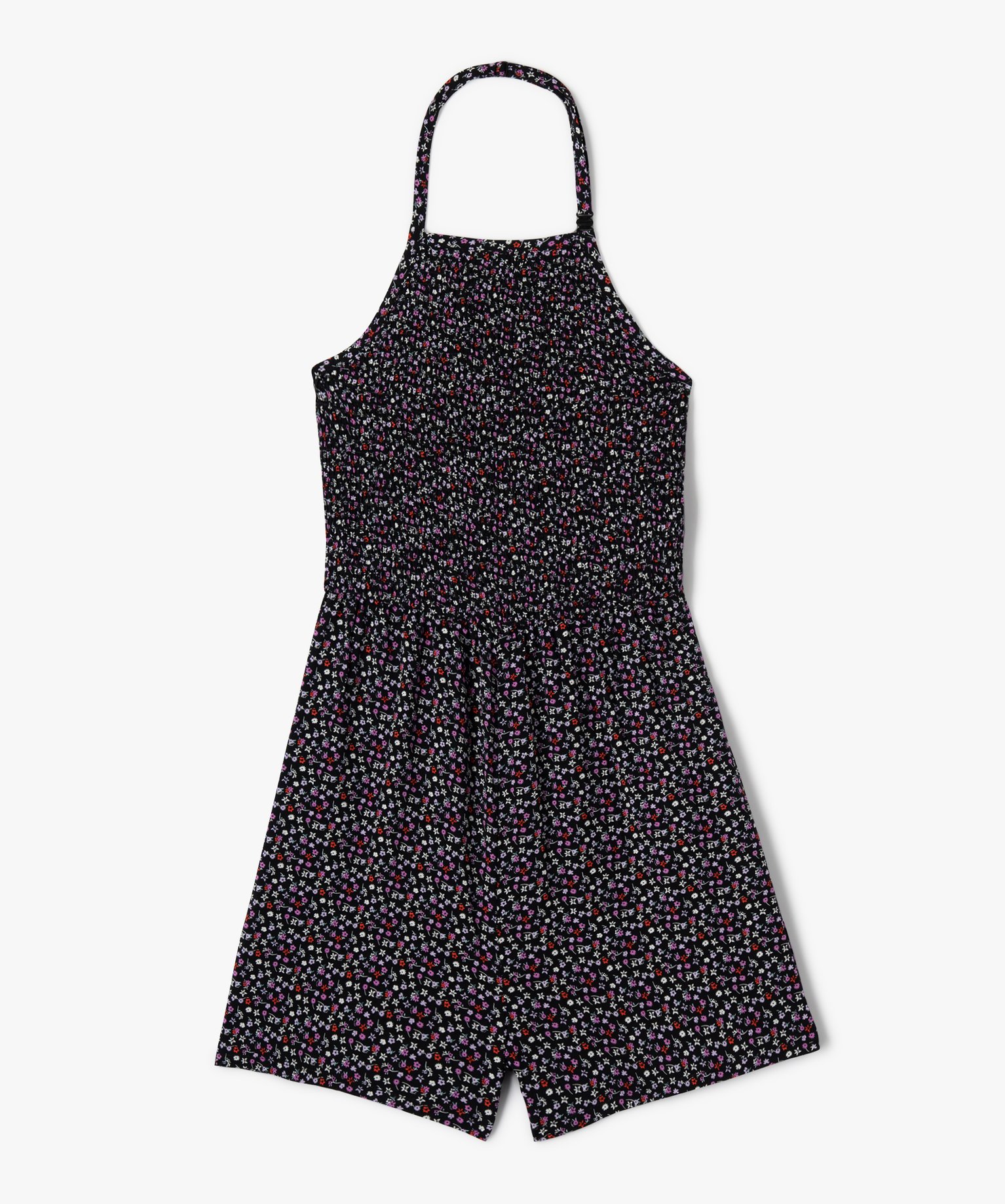 combishort fille avec encolure americaine imprime combishorts