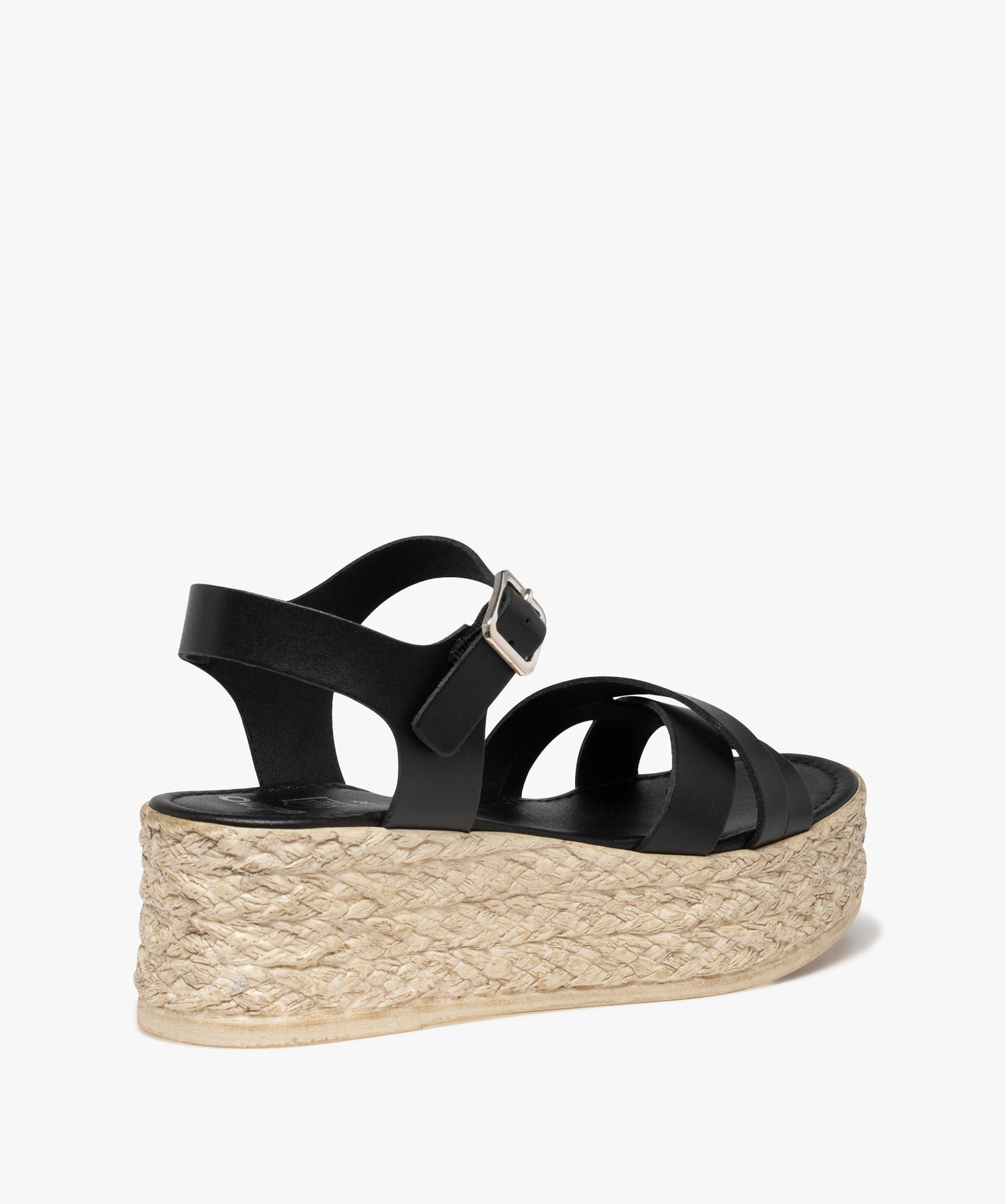 Sandale compensee deals cuir femme