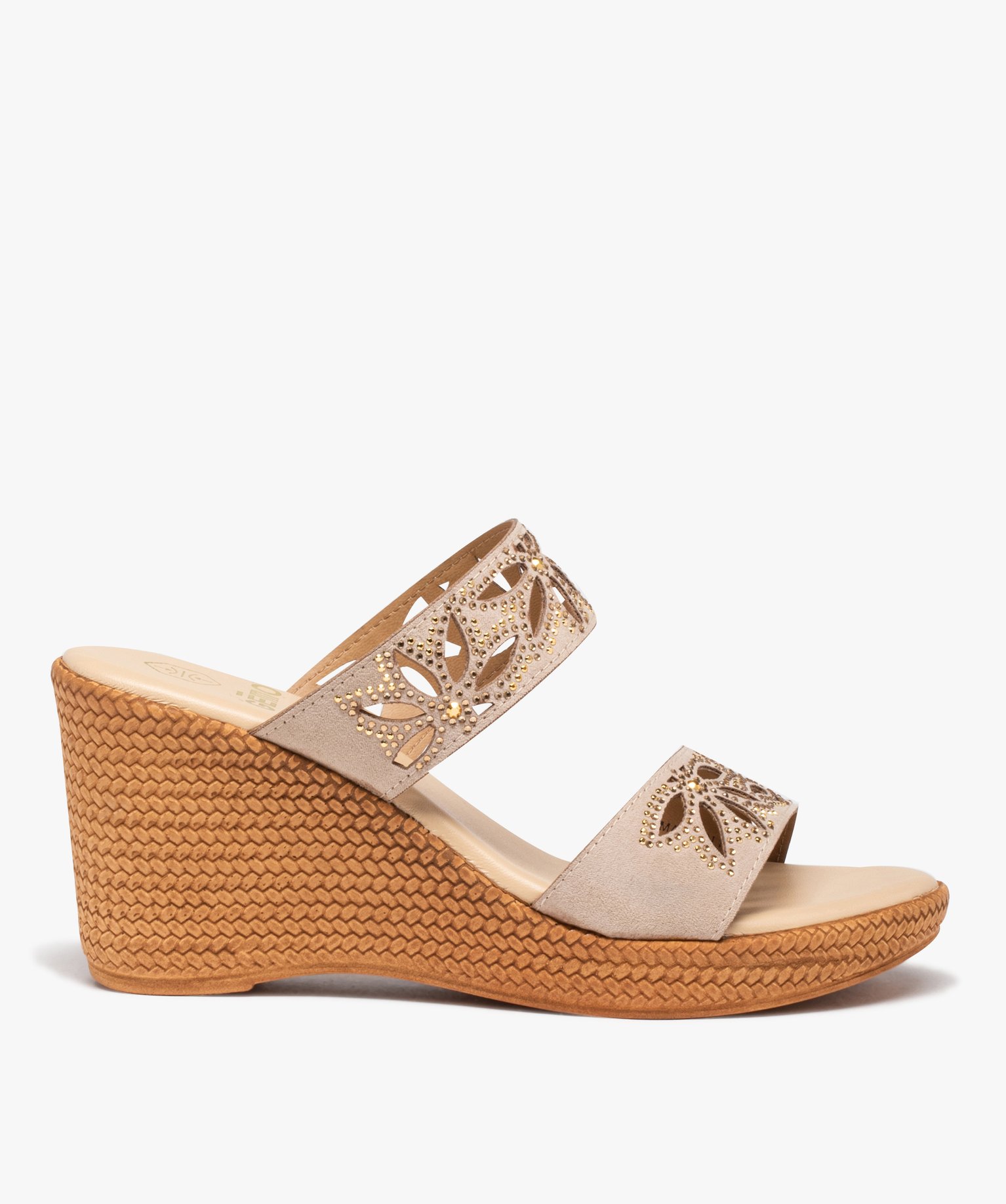 Sandales mules hotsell compensées