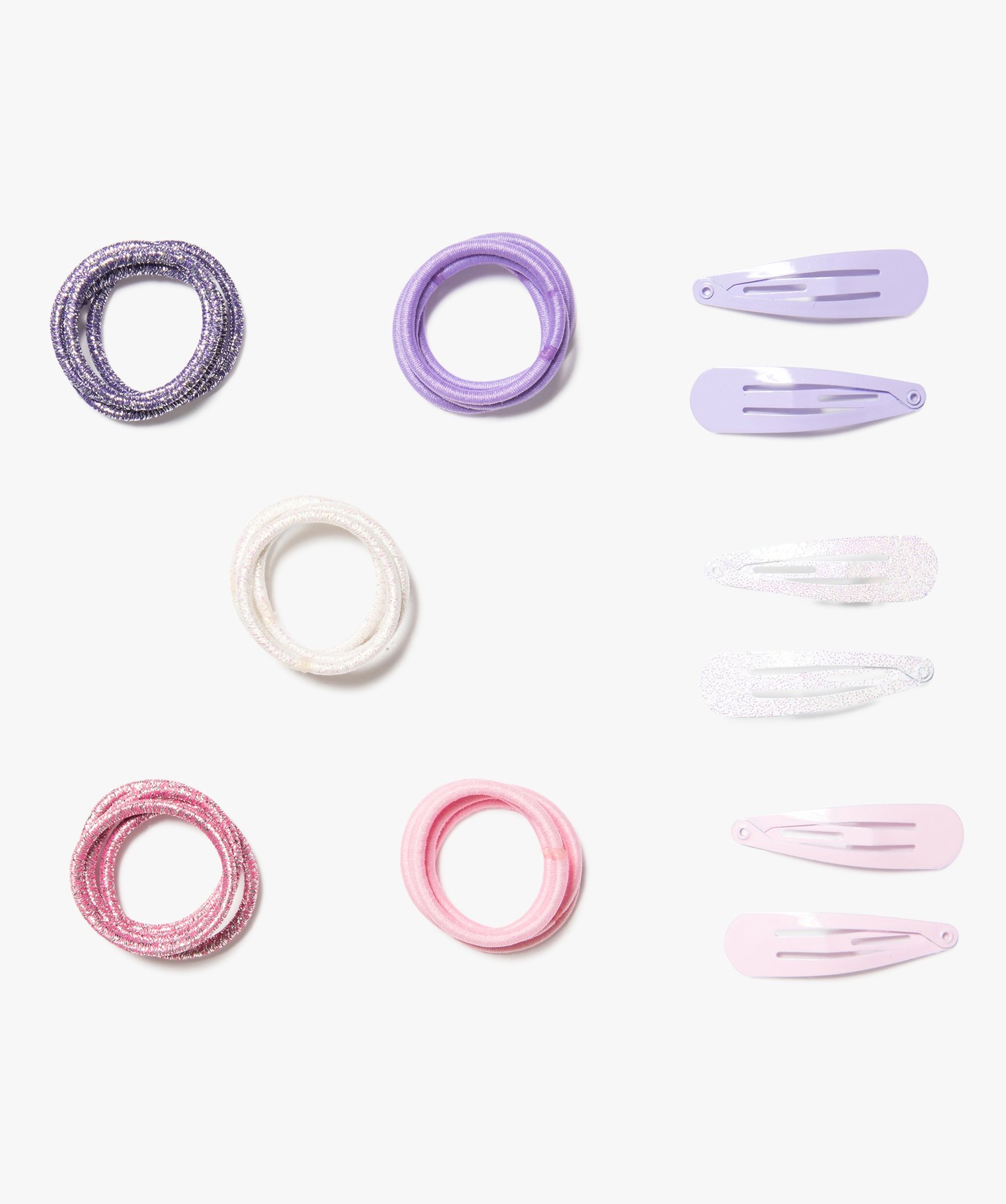 accessoires cheveux pailletes fille (26 pieces) violet