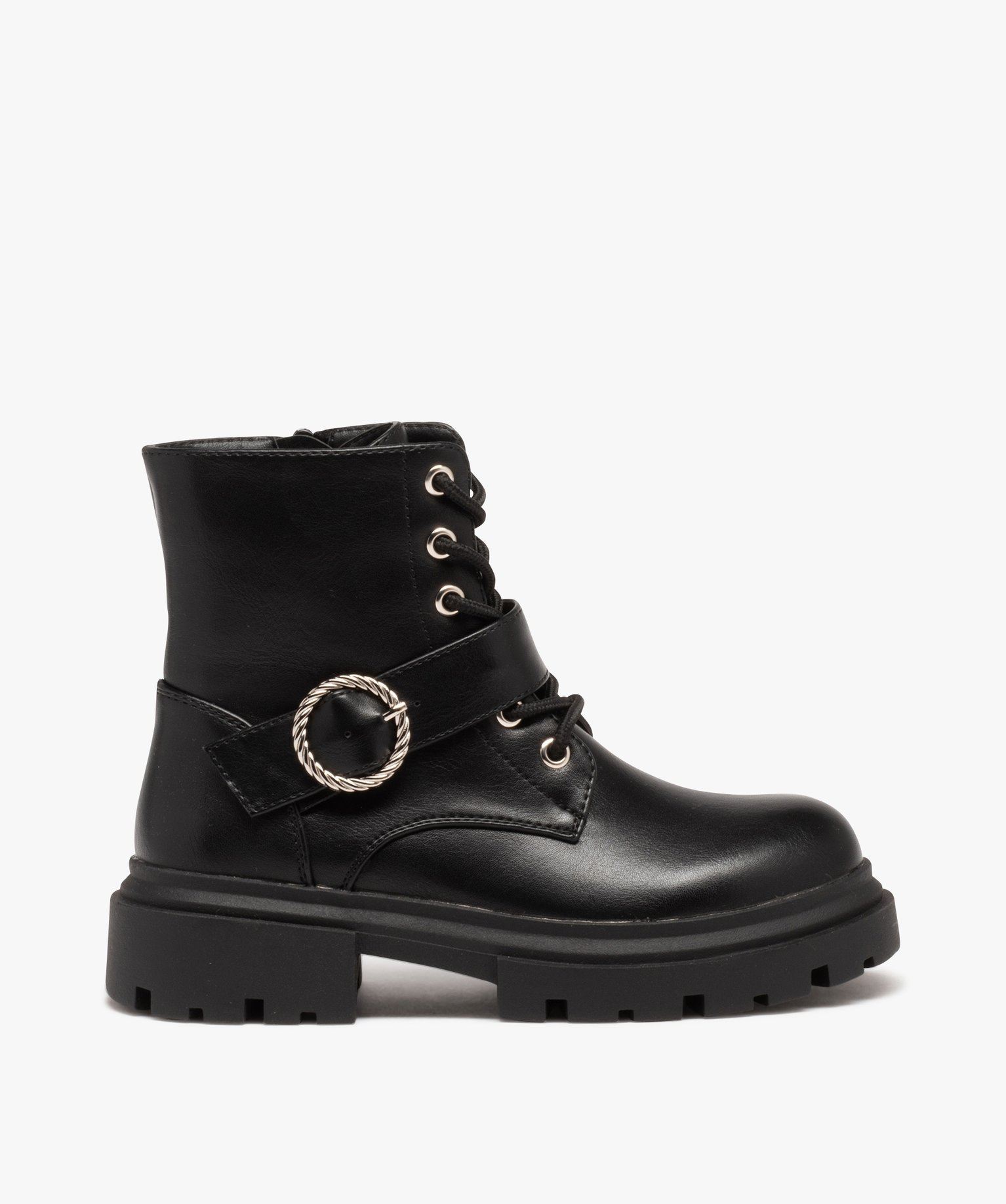 boots esprit biker avec semelle crantee fille noir standard