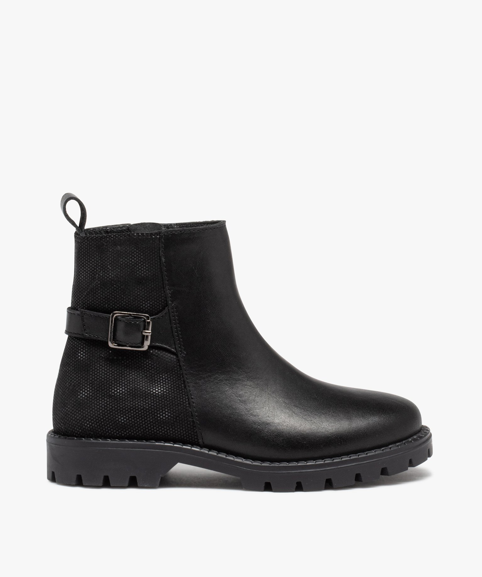 Botte en cuir fille cheap