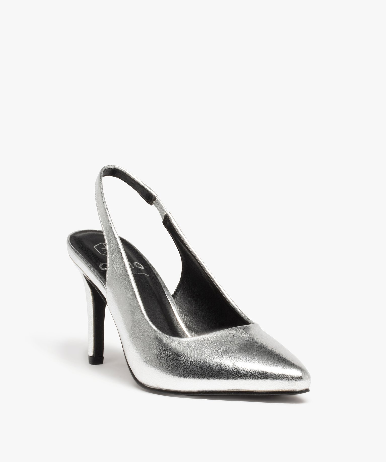 Escarpin argenté gemo clearance