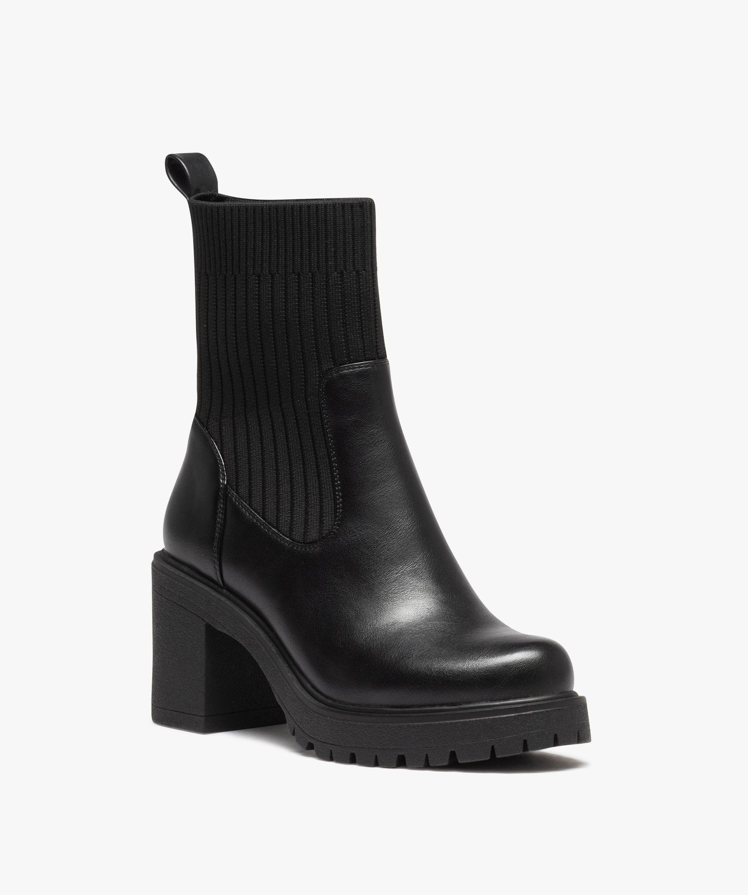 boots chaussette noir