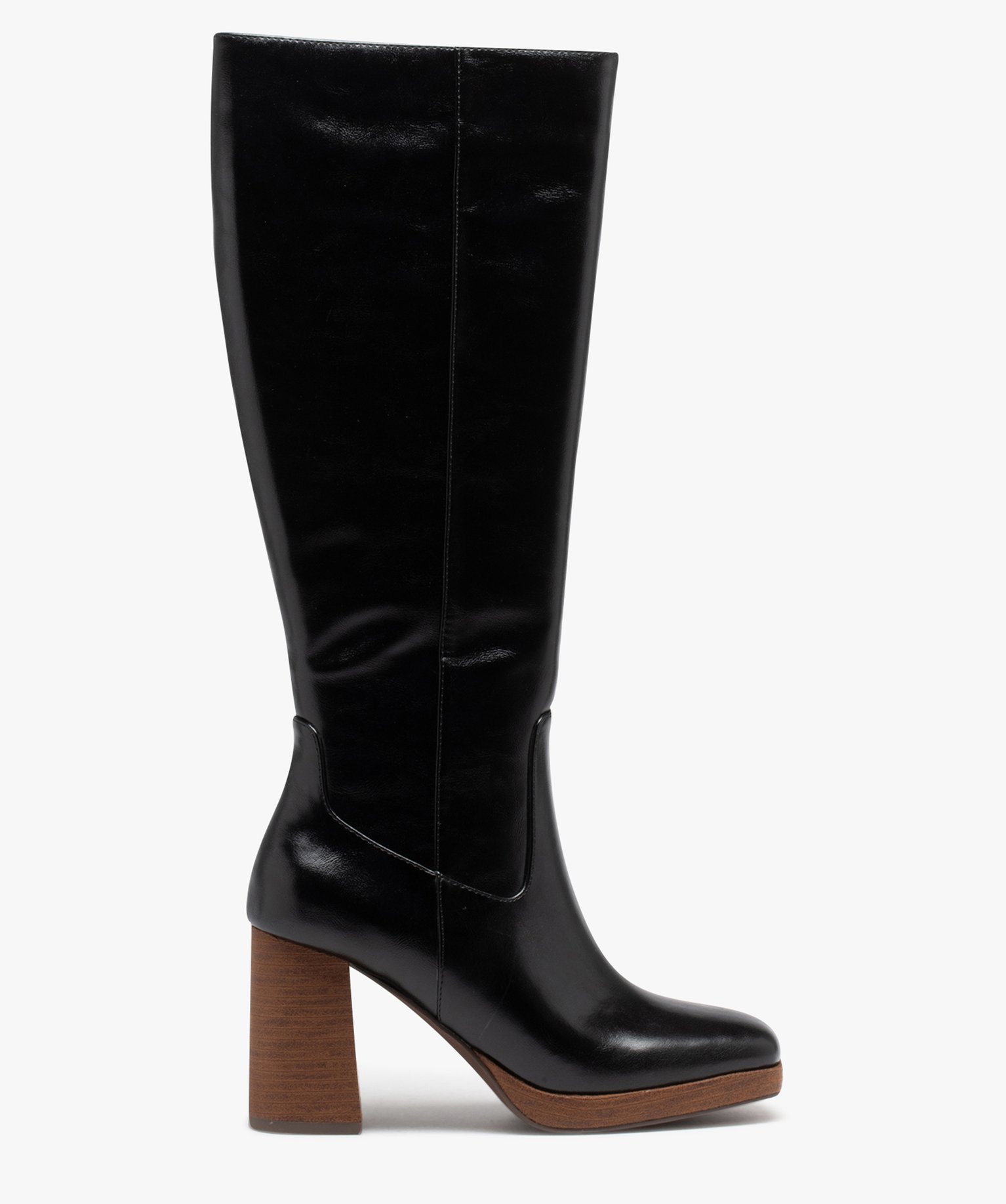 Botte talon carre femme sales