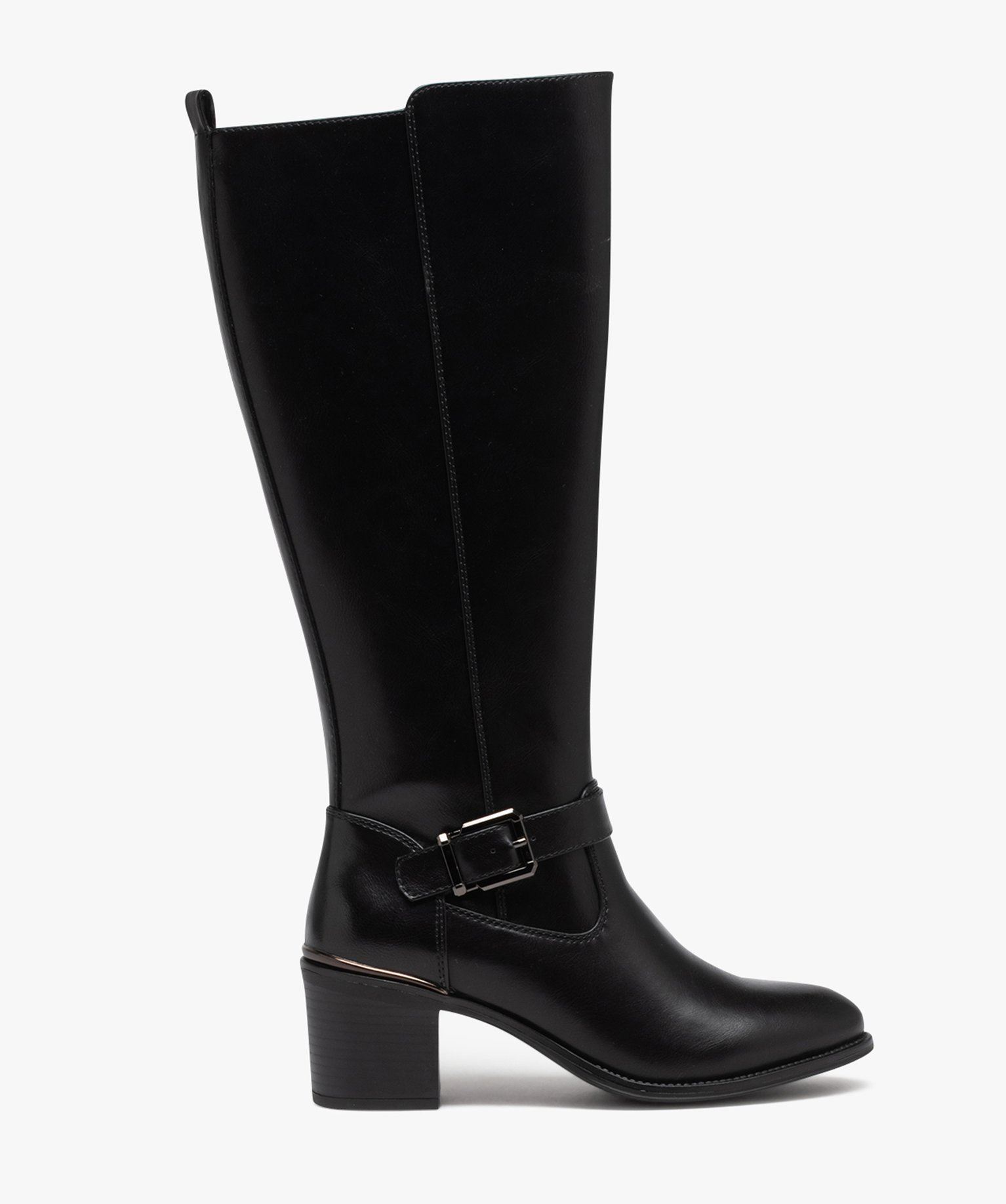 Heel Bottines Noire Talon CarrÃ© Bottes Talon CarrÃ© Maria High