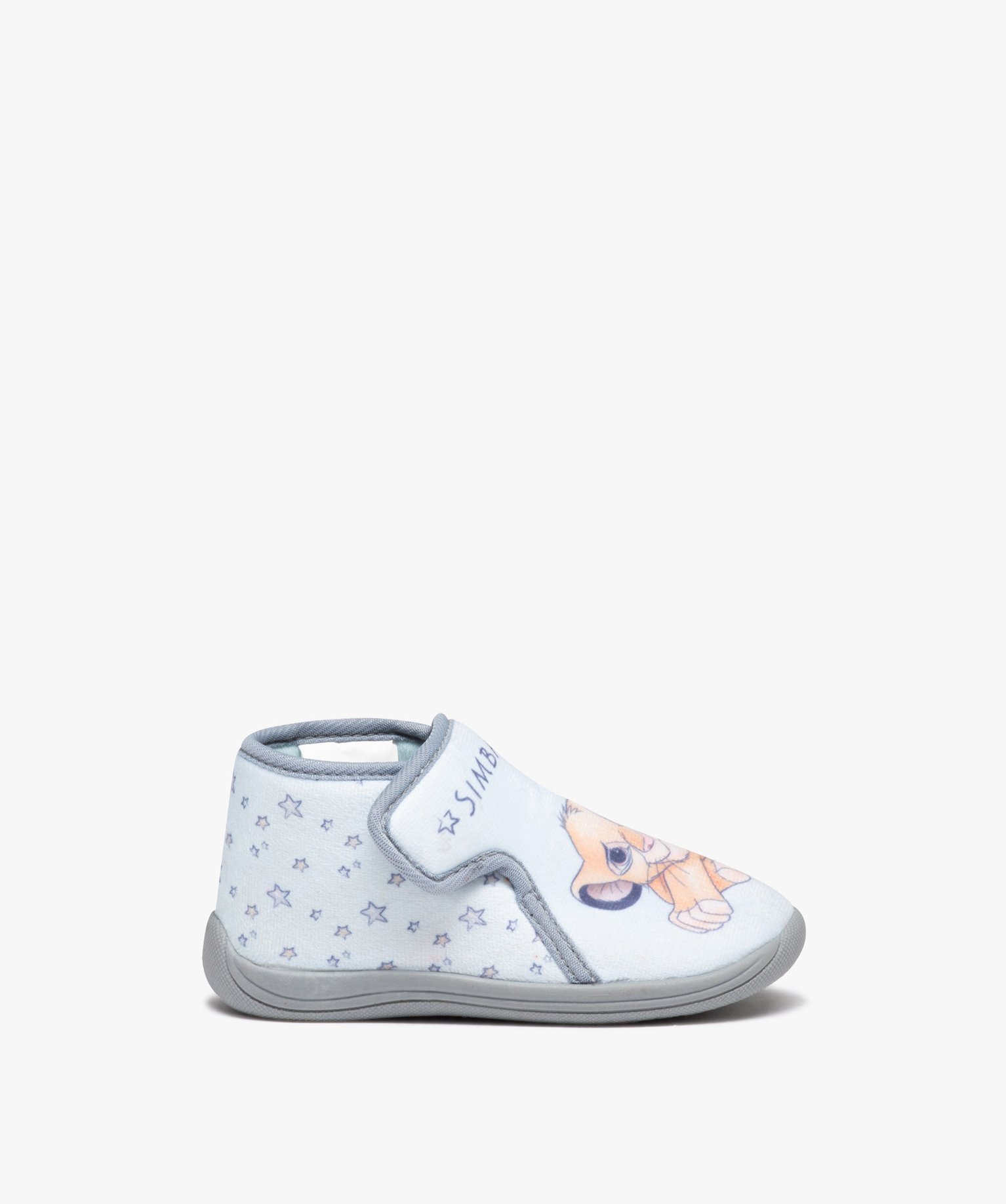 chaussons bebe garcon bottillons zippes - le roi lion gris bebe