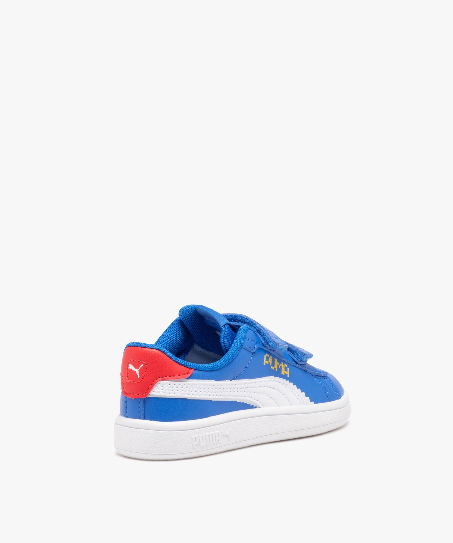 baskets garcon tricolores a double scratch ajustables puma bleu vif baskets garcon GEMO