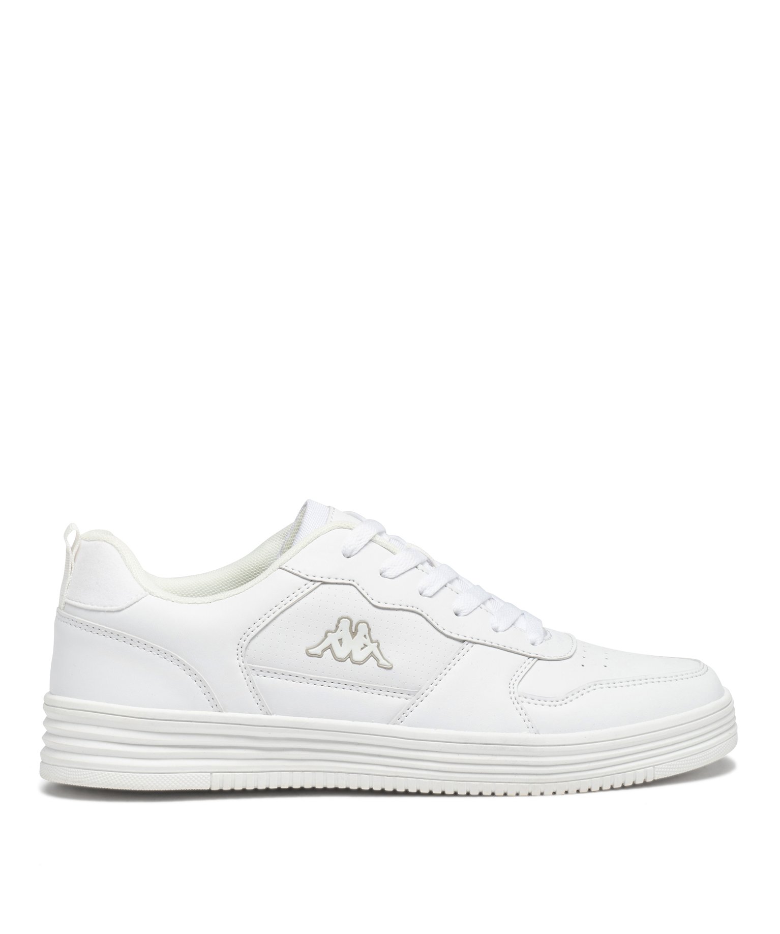 baskets homme unies a lacets kappa blanc chine baskets et tennis homme GEMO