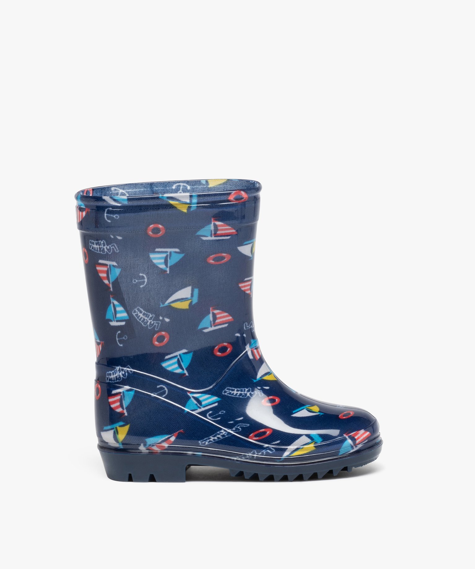 bottes de pluie garcon a imprime marin bleu bottes de pluie et apres ski garcon GEMO